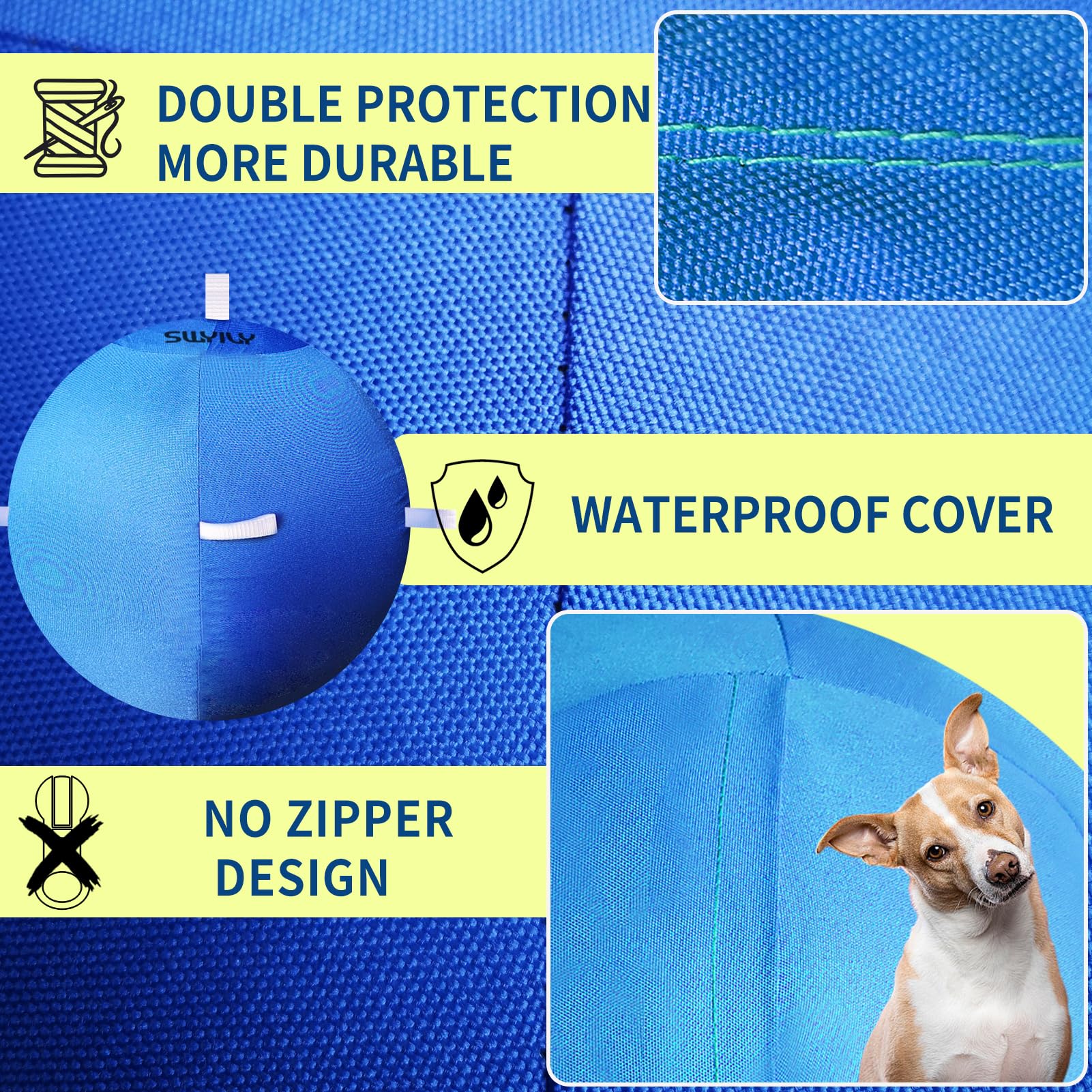 SWYIVY 30 Inch Horse Ball Cover ONLY - Toy Mega Herding Ball Cover for Giant Horse Soccer