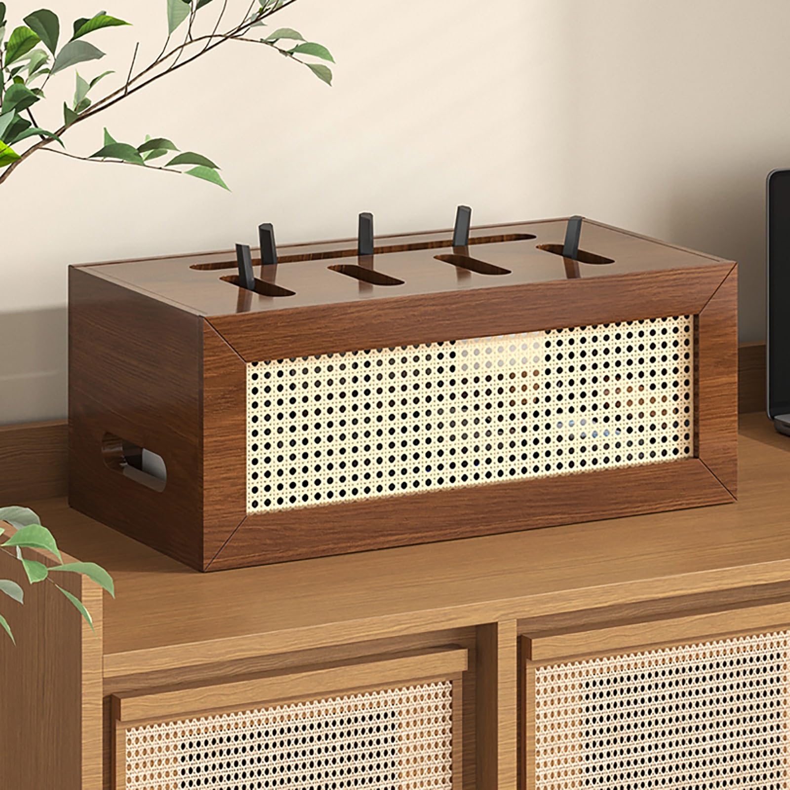 Boîte de rangement WiFi pour cacher les câbles et le modem TV