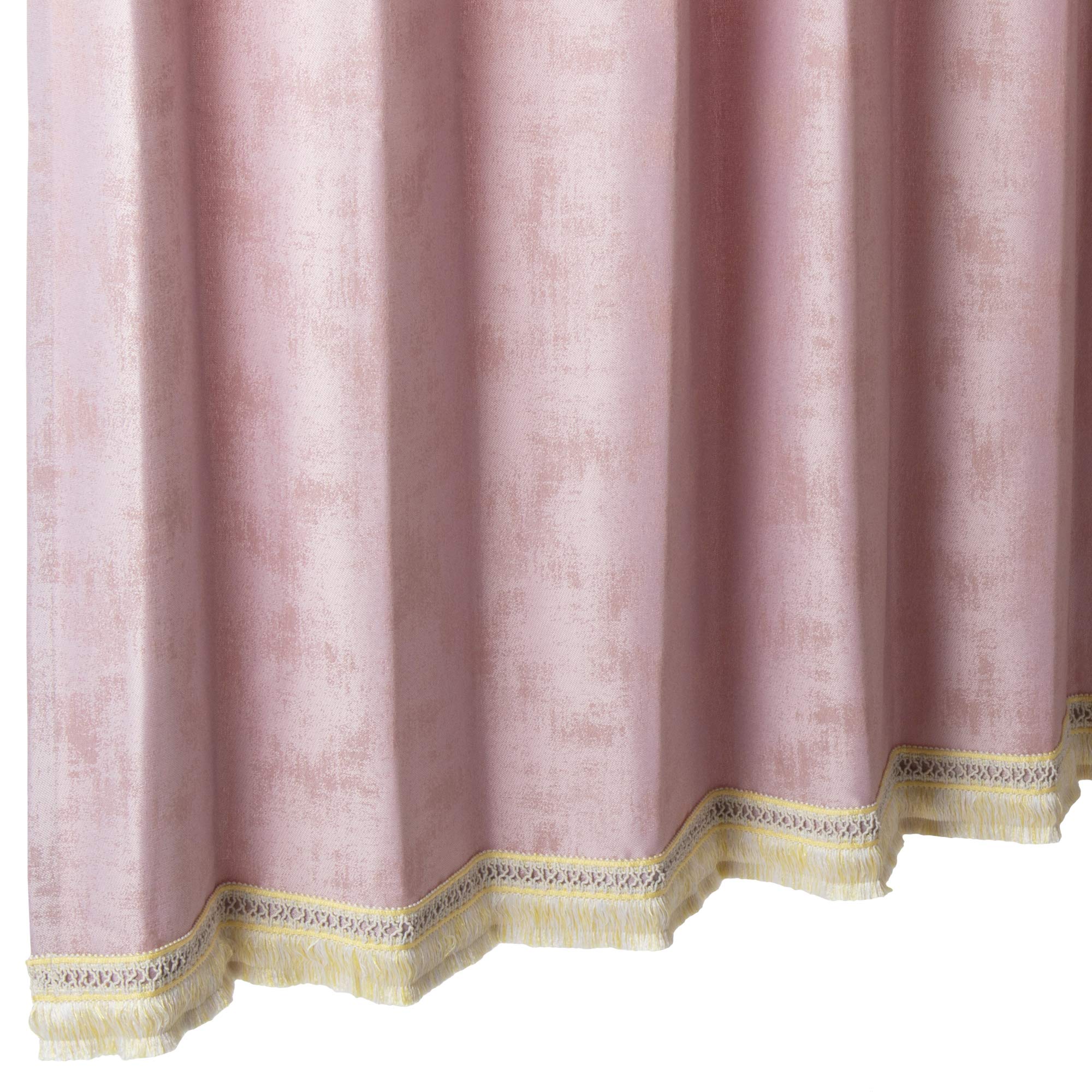 【美品】川島織物 遮光カーテン ピンク　川島織物セルコン Amazon｜川島織物セルコン(KAWASHIMA SELKON TEXTILES) フリンジ