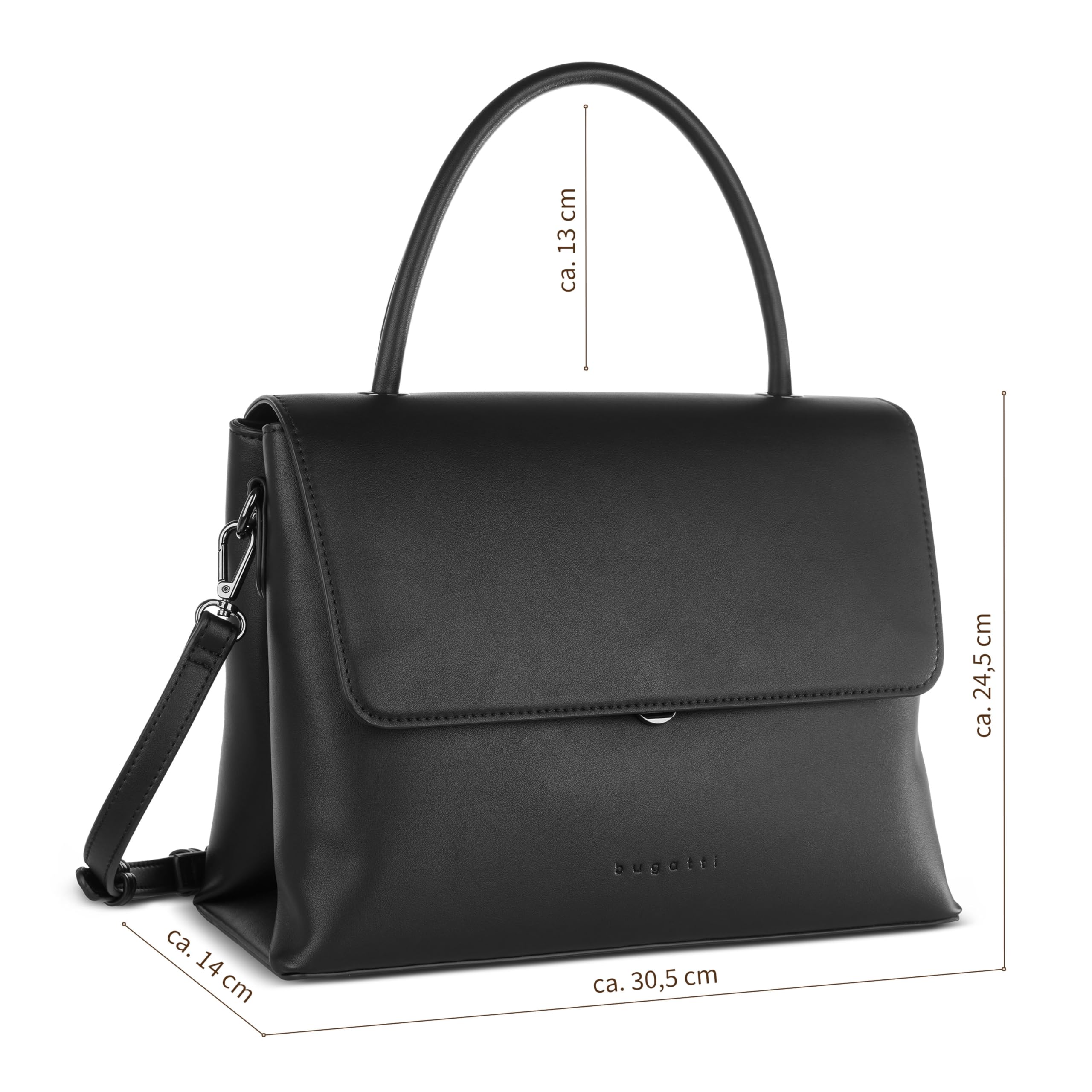 bugatti borsetta borsa a tracolla Ilva Ladies Bag Black nero