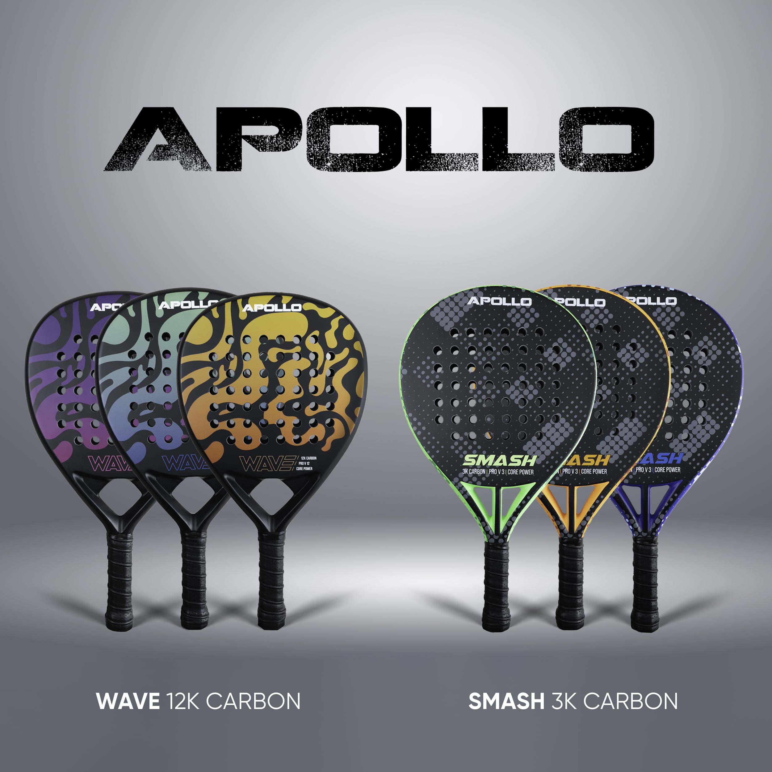 Apollo Pala de pádel - Pala de pádel para principiantes y avanzados, pala de carbono para hombre y mujer — view 6