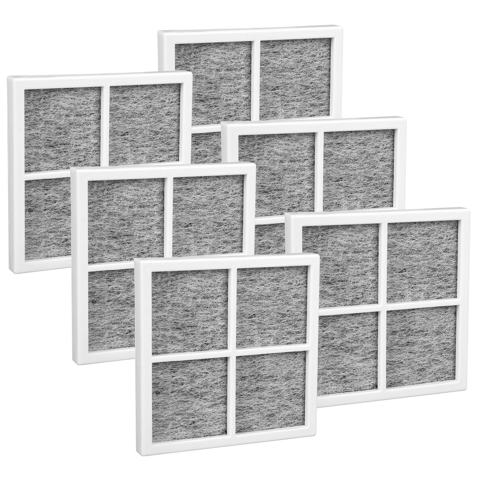 6szt Wymienny Filtr Powietrza do Lodówki Kompatybilny z LG LT120F LFX25991ST LSC22991ST itp, dla Kenmore Elite 46-9918 469918 9918 Zastępuje ADQ73214404 ADQ73214403 ADQ73214402 ADQ73334008