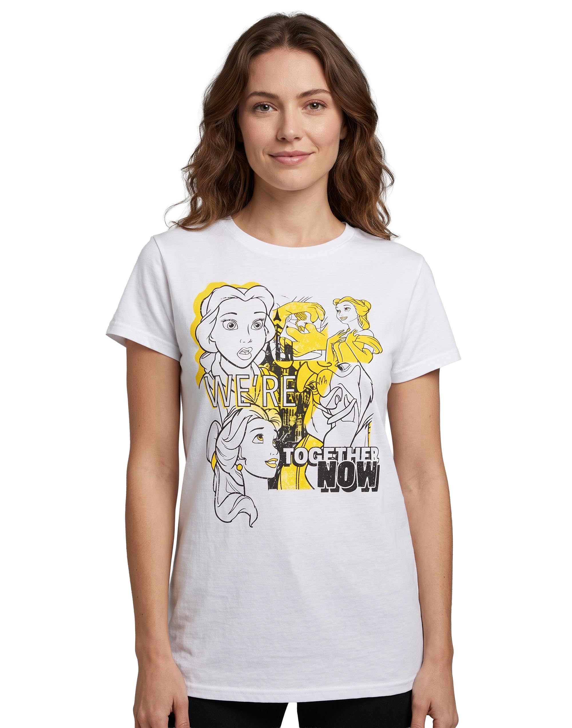 Disney Women's Short Sleeved T-Shirt | White | Official Merch | Size: 2XL