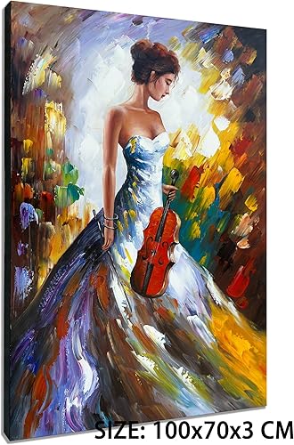 Miniatura 2 de Pinturas a mano, lienzo abstracto de velero, arte para pared, 48 x 24 pulgadas, pintura al óleo moderna sobre lienzo, flotilla contemporánea, arte