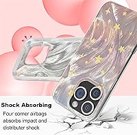Vista 297 de I-MGAE-IN-AR - Funda diseñada para iPhone 12 y 12 Pro, diseño de mariposa plateada brillante, funda protectora de poliuretano termoplástico, suave