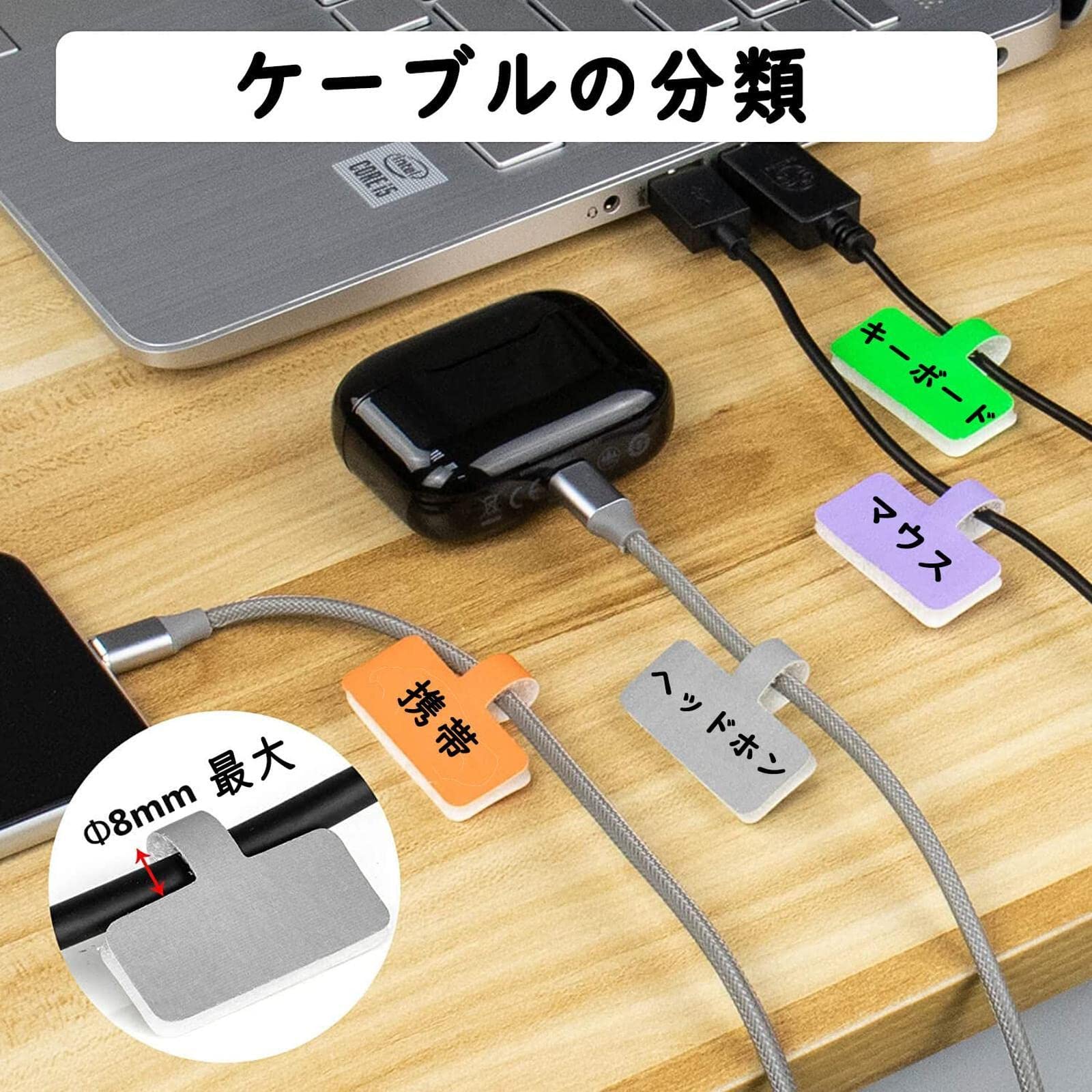 Amazon.co.jp: 40枚 ケーブルラベル ケーブルタグ 配線識別 線名札
