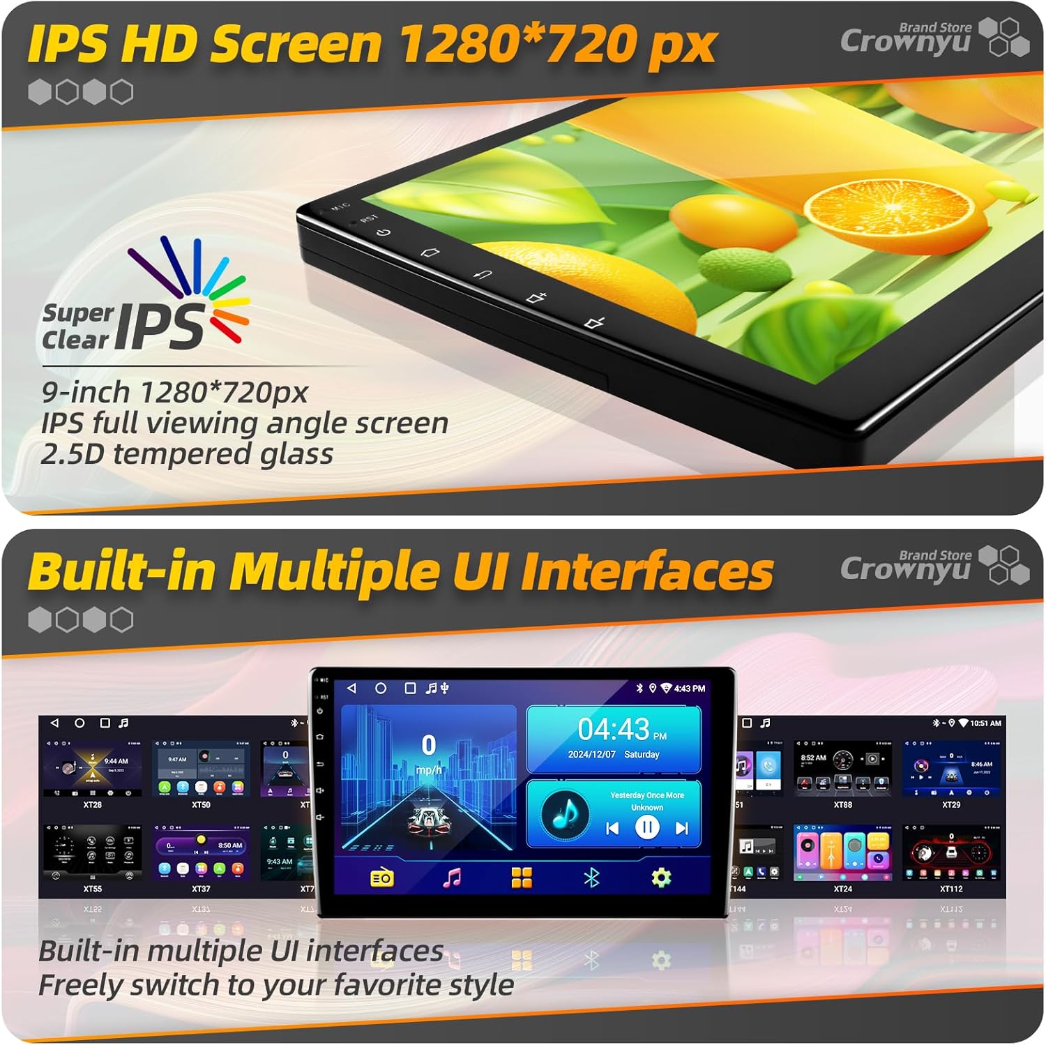 for Toyota Tacoma 2005-2015 Radio Compatible with Wirelessly Carplay Android Auto Upgrade Android Car Stereo Bluetooth Navigation Touchscreen GPS FM Multimedia Player Backup Camera Head Unit