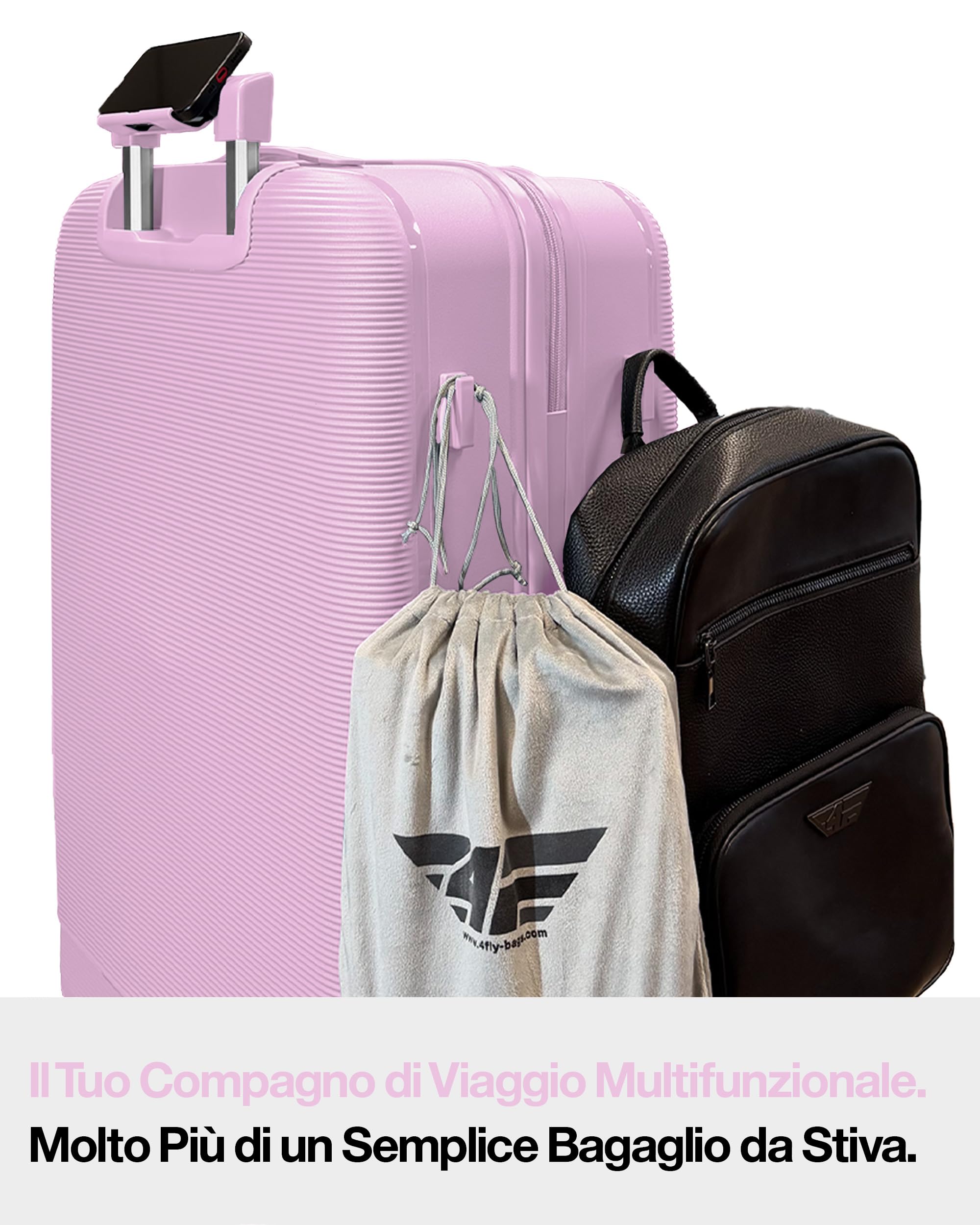 Trolley Da Viaggio Rigido Leggero XL – 75 cm (90L), Grande Valigia Trolley Con Serratura TSA, 4 Ruote Doppie Spinner E Manico Telescopico In Alluminio, Bagaglio Da Stiva, Bagaglio Da Viaggio