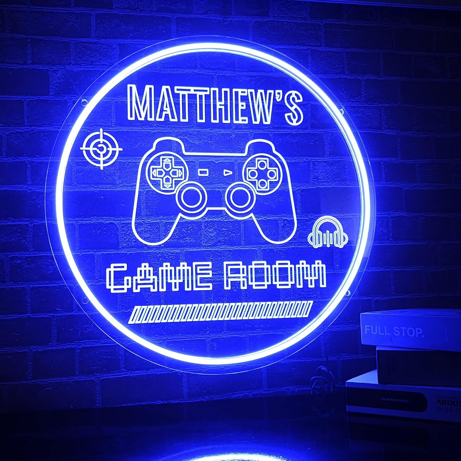 Personalized Name Game Room Neon Sign, Custom Dimmable Neon Gaming LED Neon Lights Sign, Gamer Wall Decor LED Signs Gamer Gifts for Men Teen Boys Girls Gaming Room Décor
