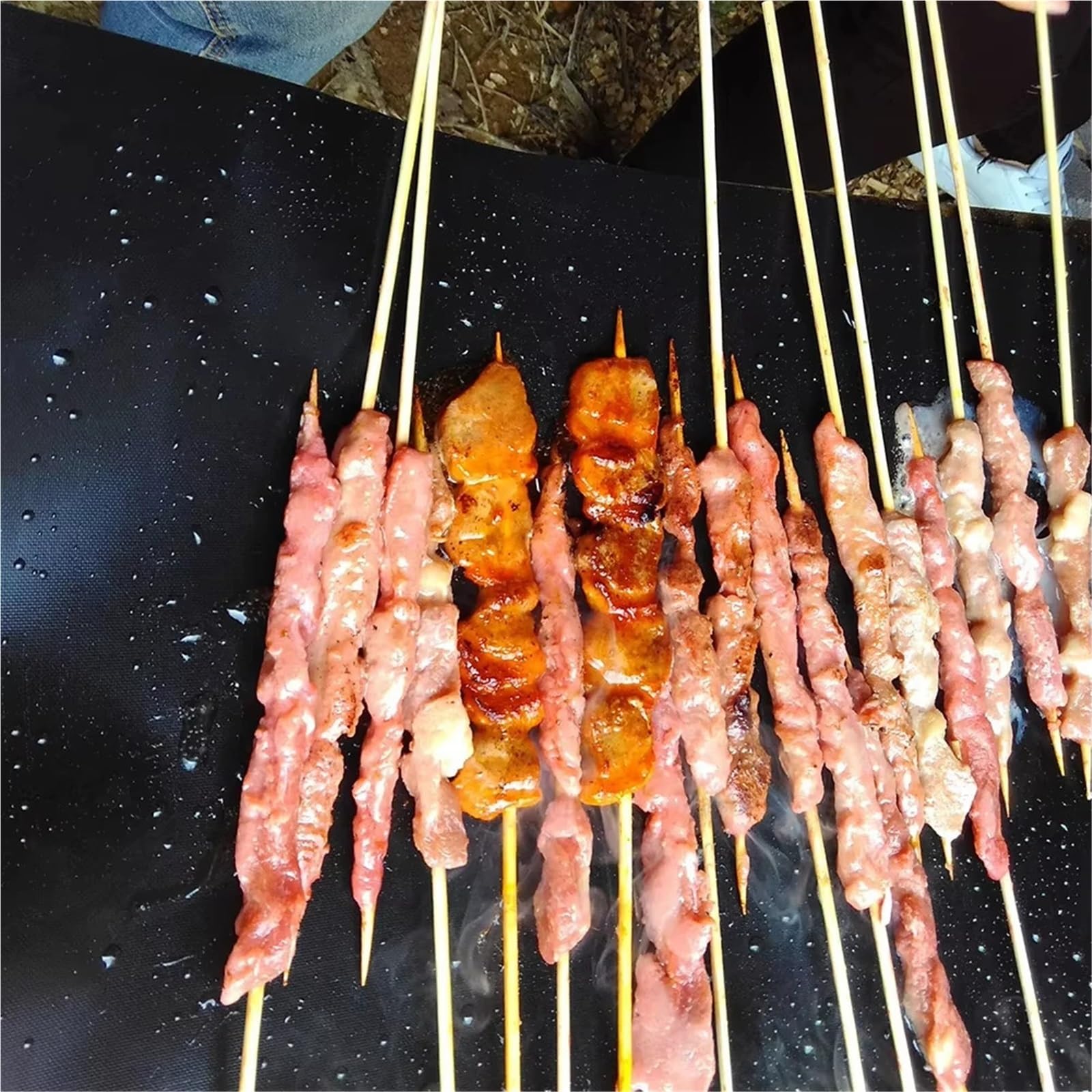 Ofenmatte 6 Stück/8 Stück/10 Stück Grillmatten, antihaftbeschichtet, for den Außenbereich, Backmatten, wiederverwendbar, for Kochöfen, Party-Grillmatten, Küchenwerkzeugmatten, hitzebeständige Grillmat