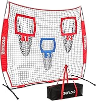 Vista 8 de 6x6ft Football Training Net, Football Throwing Net with 3 Target Pockets, Portable QB Throwing Practice Equipment with Small Carry Bag,Most Suitable