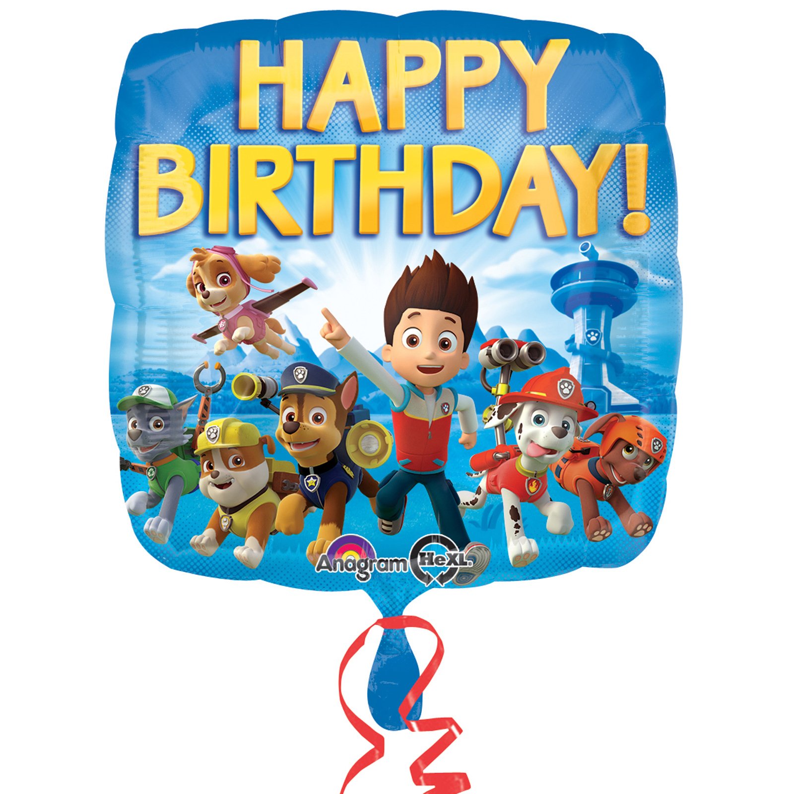 (PKT) Child Paw Patrol Happy Birthday Standard Balloon