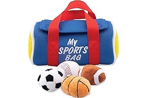 Introduce Baby to Sports: My Sports Bag Plush Hanging Sensory Toy