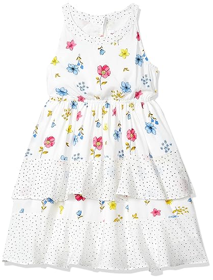 Max Girls Polyester Wrap Knee-Length Dress