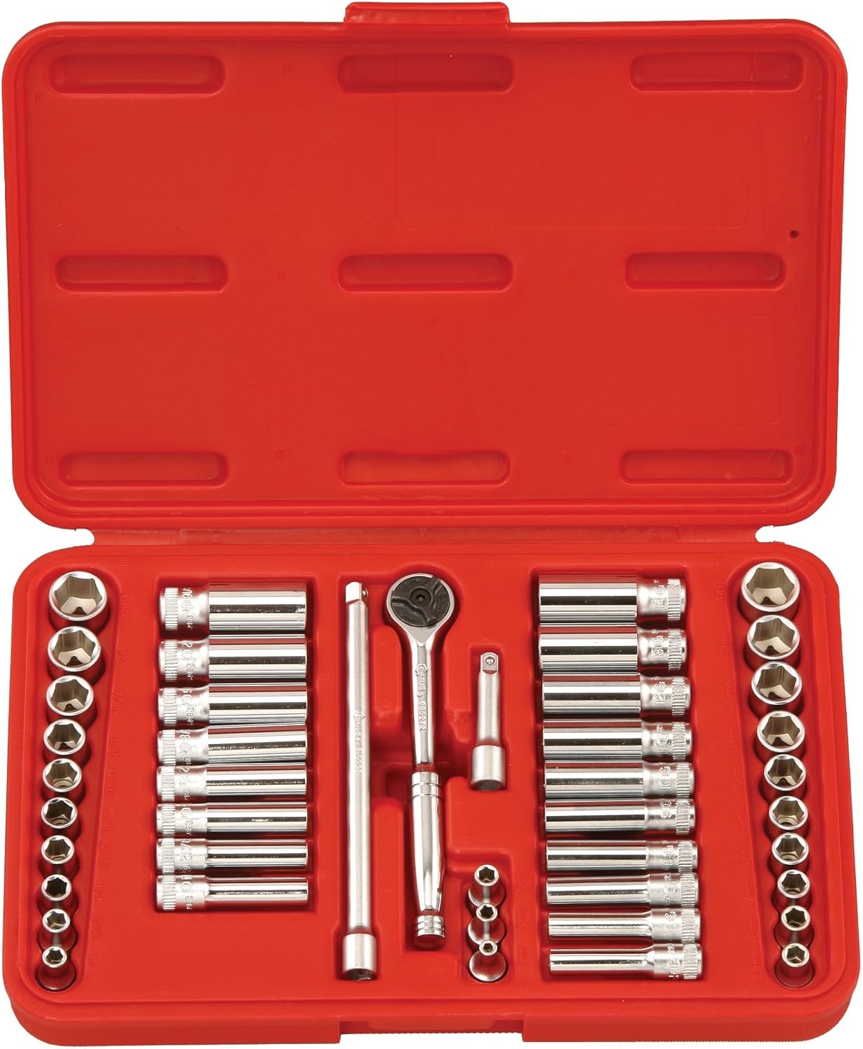 GS244MS - 44 Pc. 1/4" Dr. Metric and Fractional So