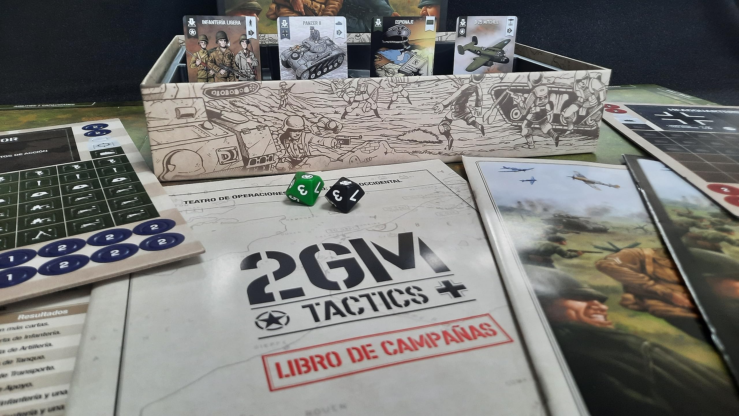 Draco Ideas Juegos de Mesa Tactics Deluxe y 2GM Pacific + Expansiones (2GM Tactics Deluxe)
