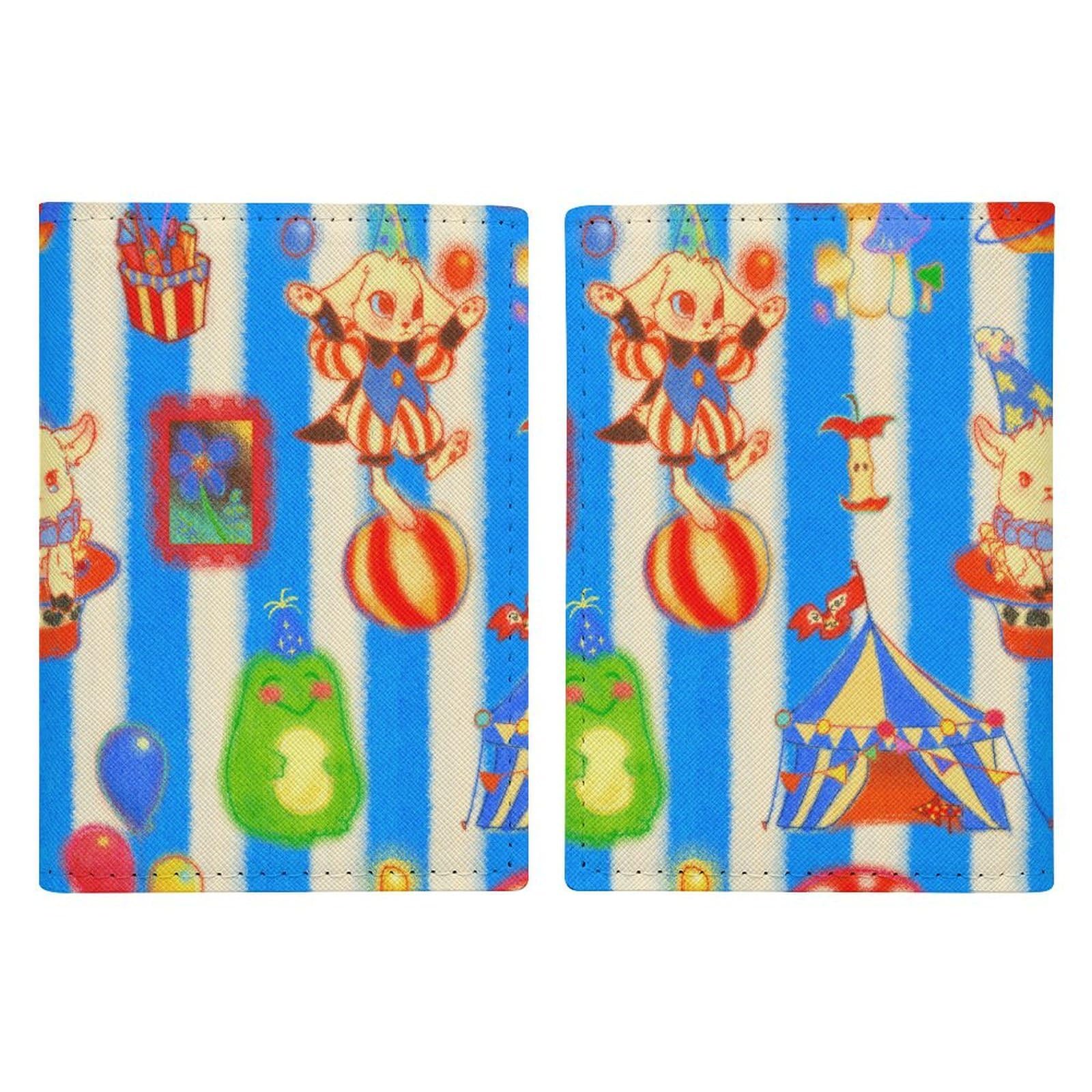 Cartera de viaje de piel sintética para pasaporte, diseño de flores y frutas, Sj-lx075, 8''x5.4'', Clásico