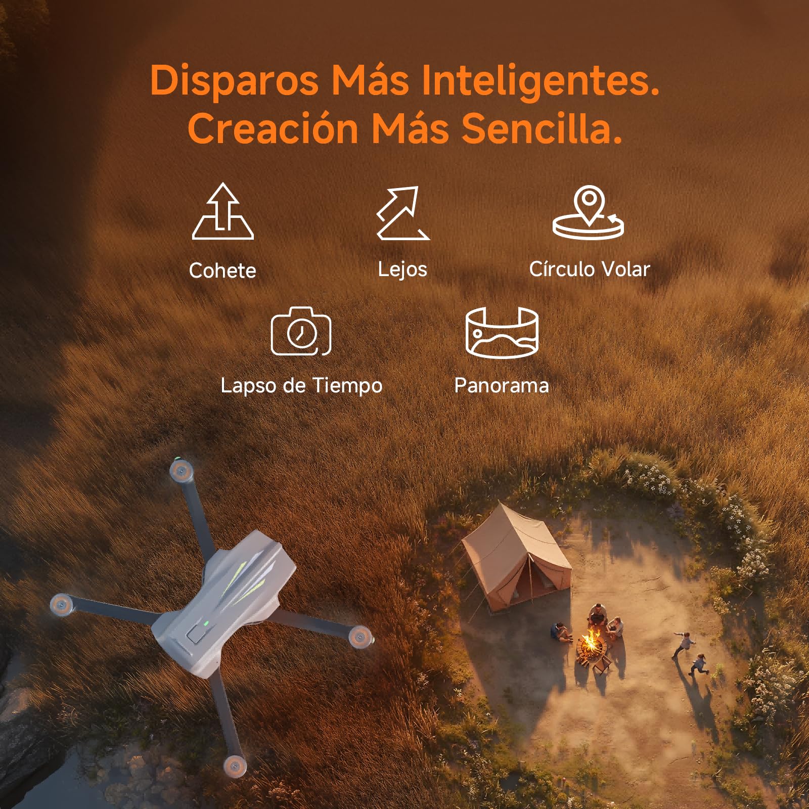 Ameta S20 Dron con Cámara 4K GPS para Adultos y Niños, 50 Minutos de Vuelo, Sigueme, Gestos Control, Mini Dron Menos 249g