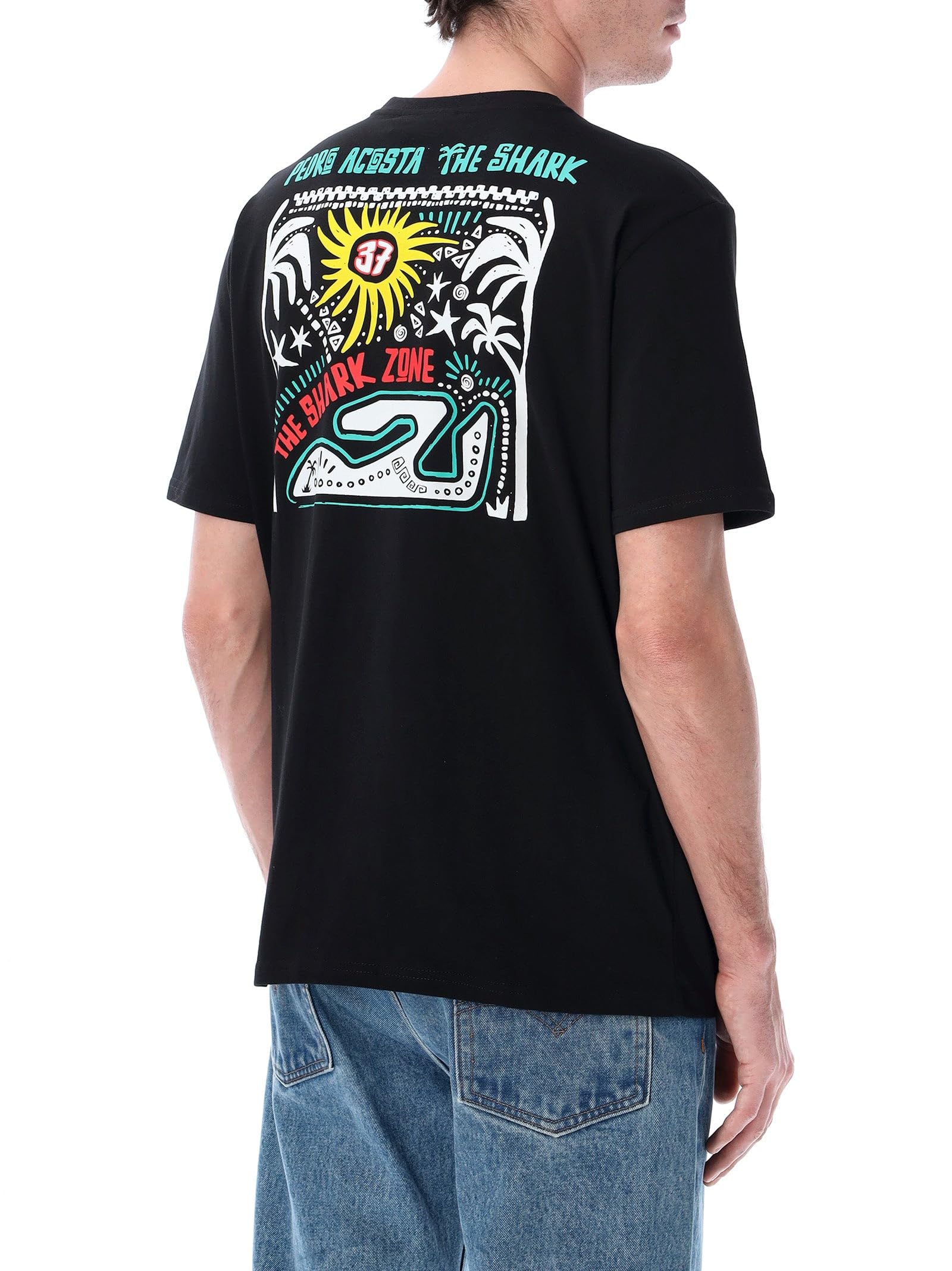 GP GRUPPO PRITELLI Pedro Acosta 37 T-Shirt – The Shark Zone, Black, S