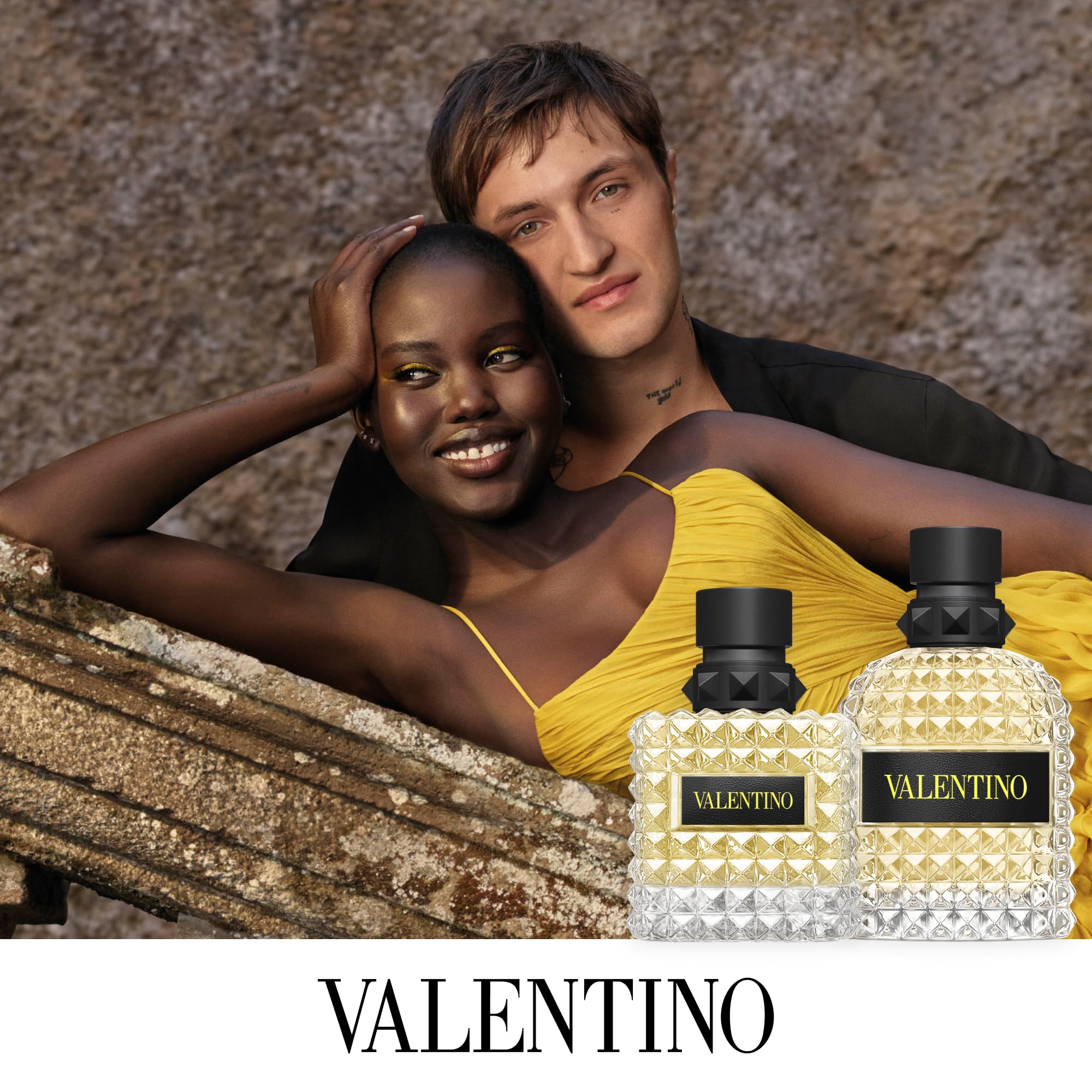 Valentino Uomo Born In Roma, eau de toilette dalla freschezza leggera, pensata per essere indossata in ogni stagione, flacone da 100 ml indicato per essere utilizzato con continuità durante tutto l’an