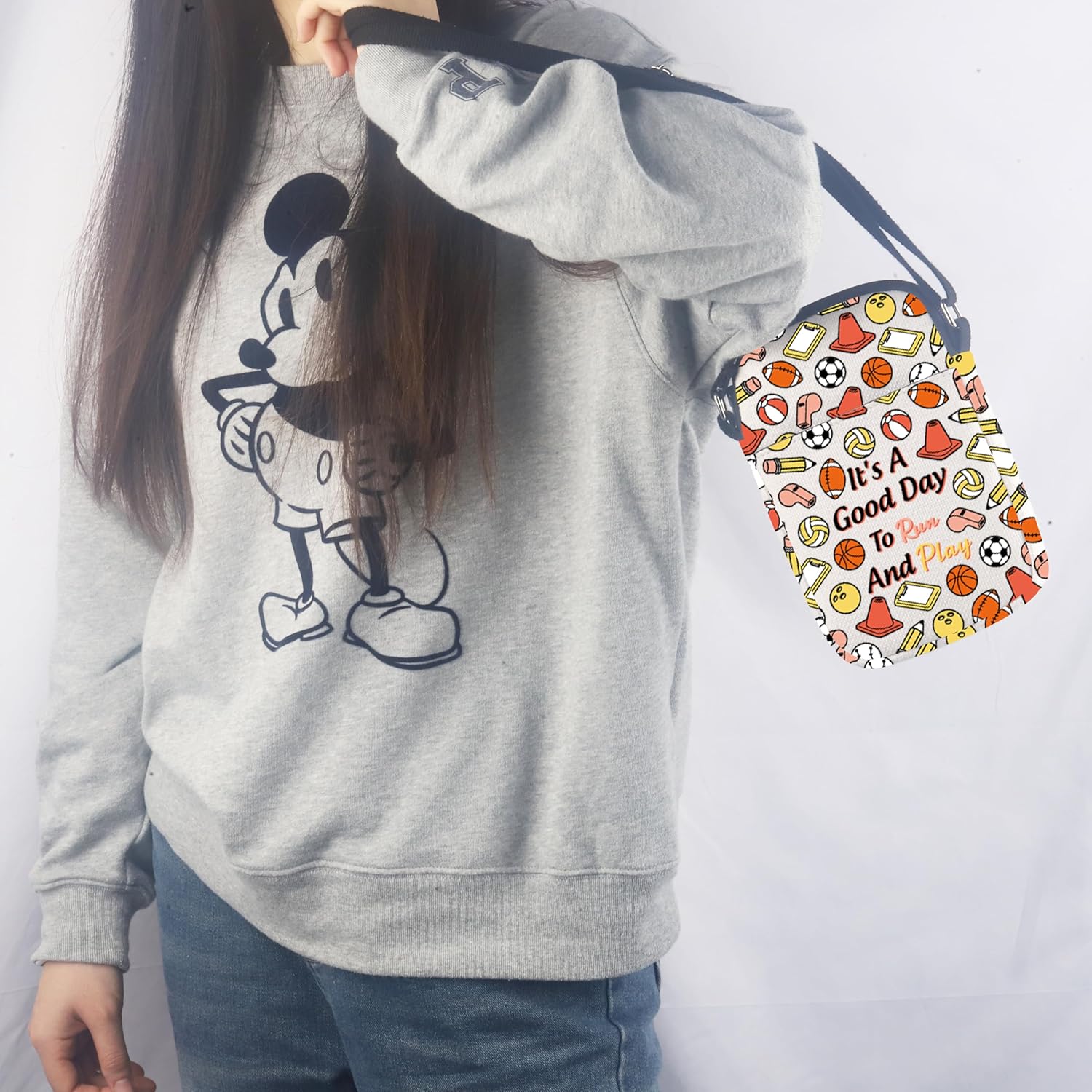 PE Teacher Gift Gym Teacher Thank You Gift Physical Education Teacher Crossbody Bag for Gym Teacher School Coach - Image 6