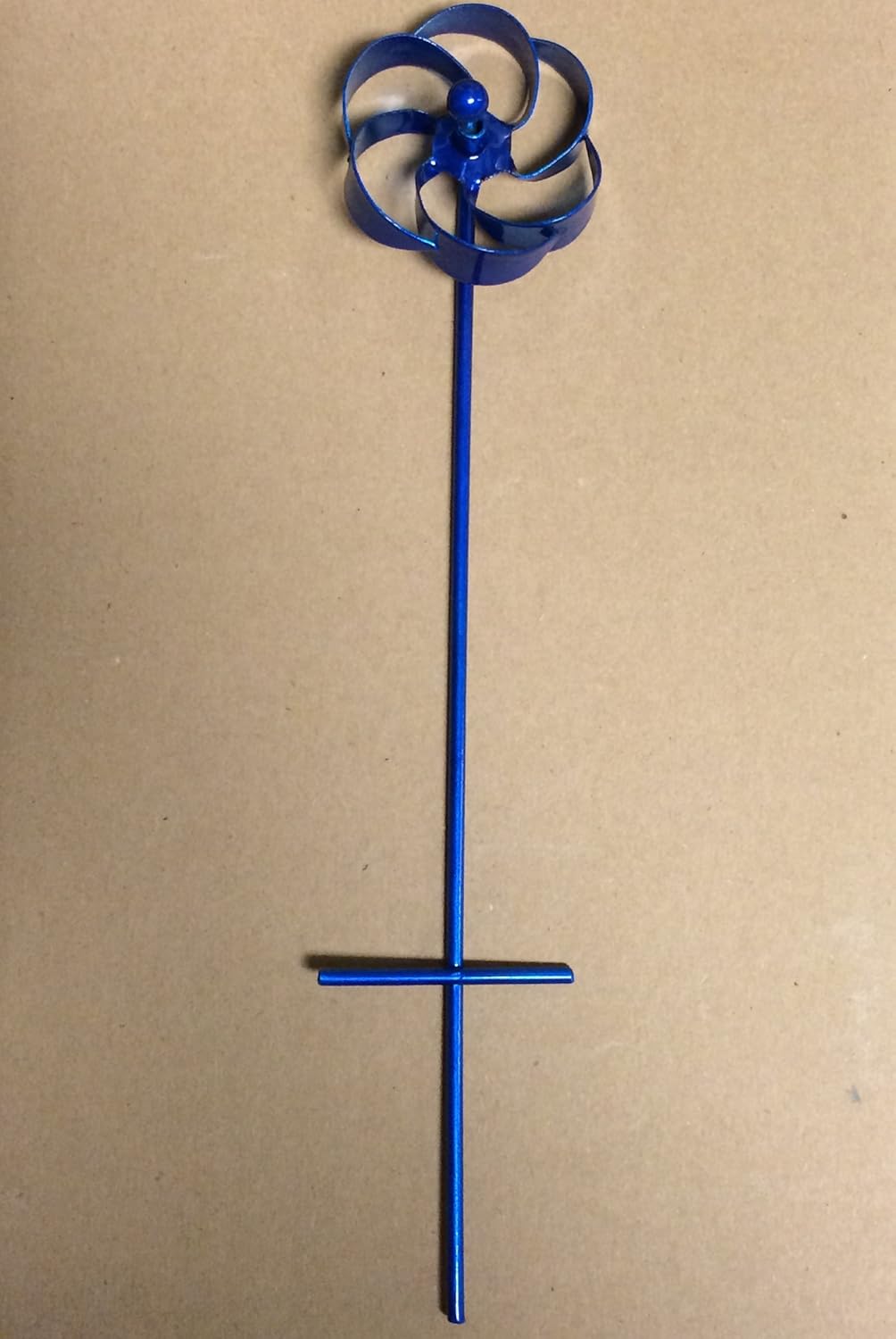 Ancient Graffiti Blue Miniature Fairy Garden Flower Spinner #AG-5404