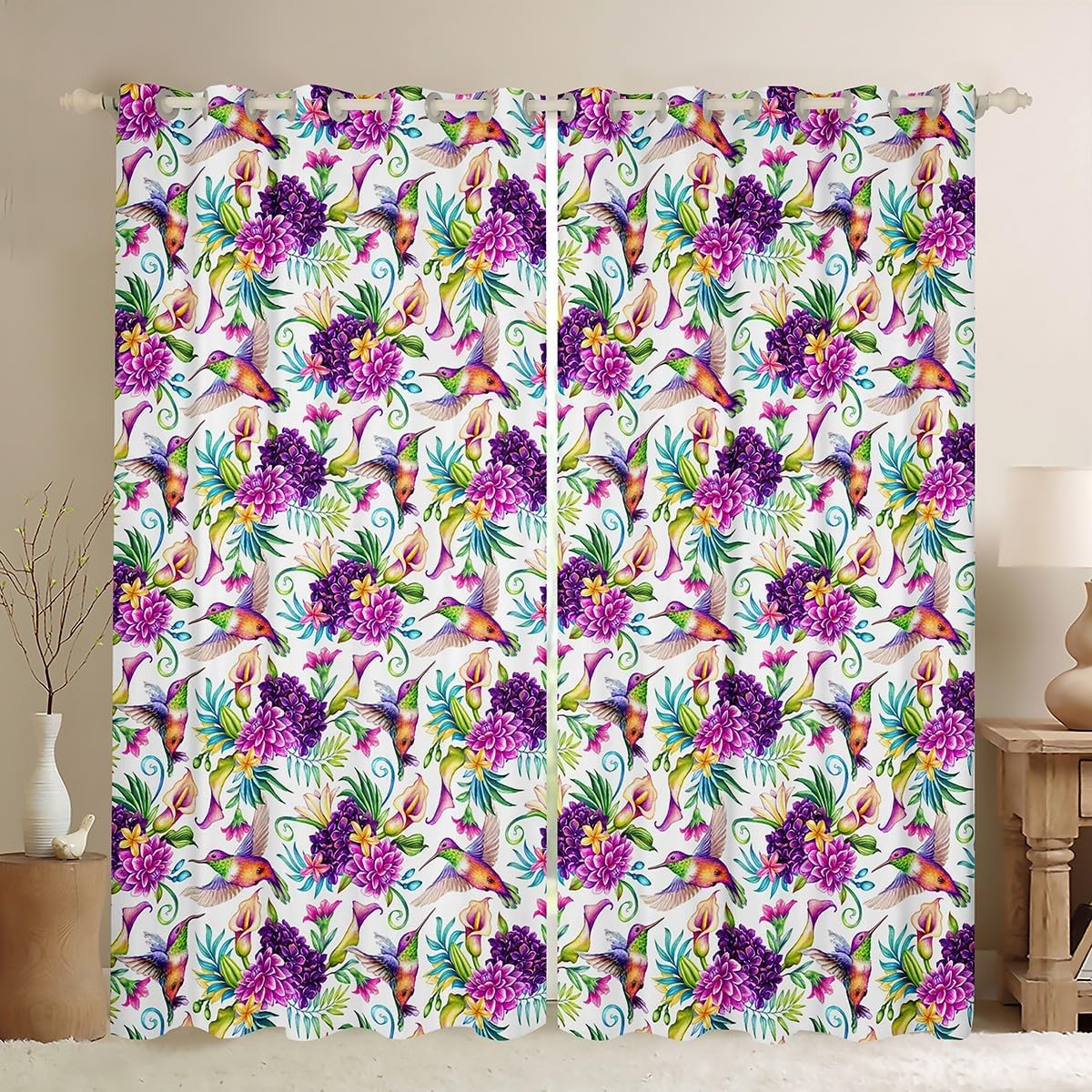 Hummingbird Darkening Drapes (2 Panels, 38 x 45 Inch