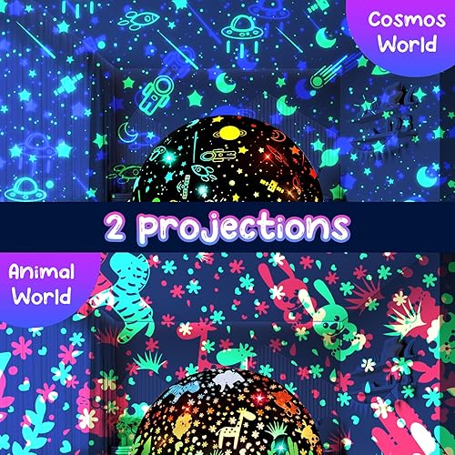 Miniatura 2 de Moredig Proyector de luz nocturna para niños, luces nocturnas remotas para habitación de niños con 12 música, proyector de luz nocturna para niños,