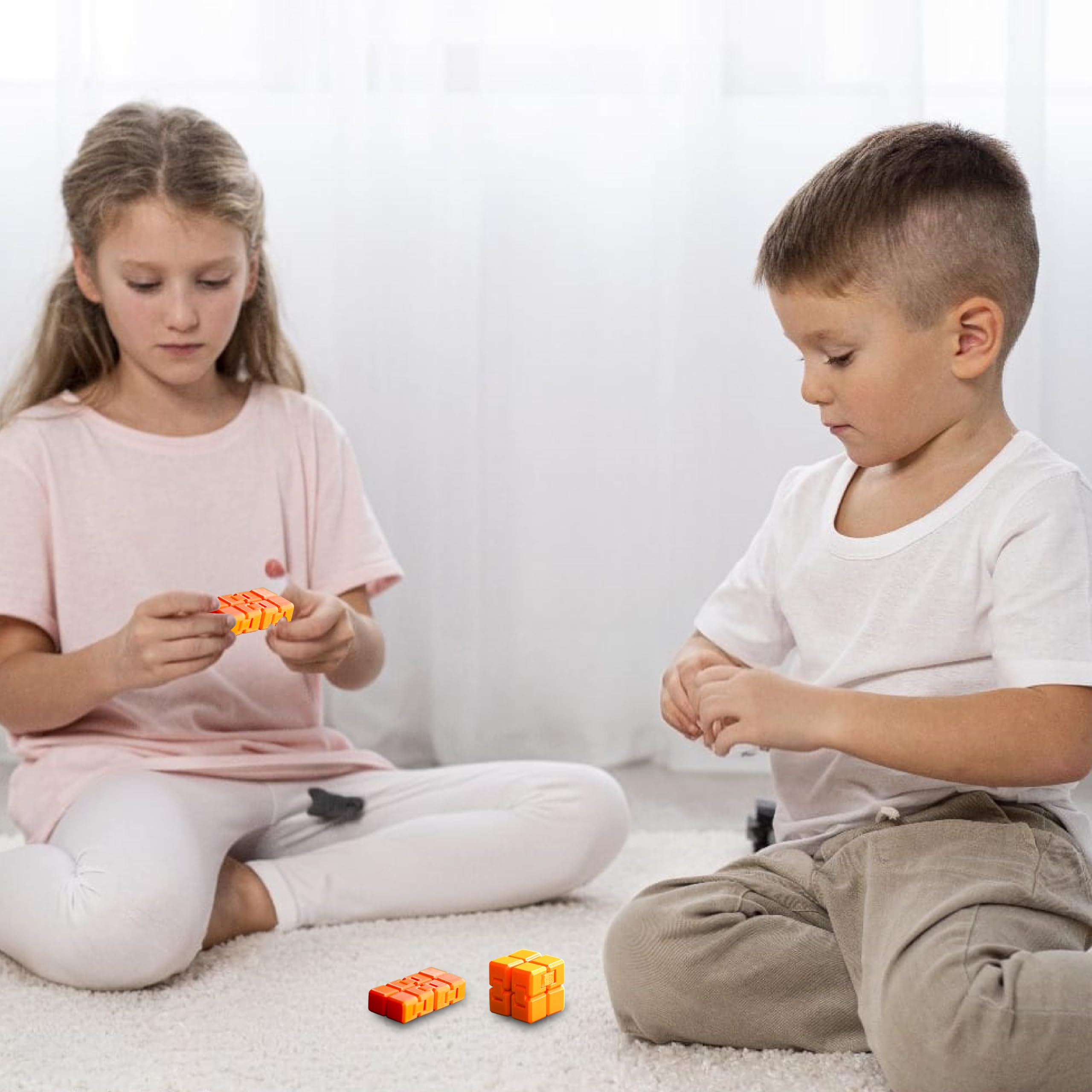 Wublue Infinity Cube – Fidget Toy for Focus & Stress Relief | Pocket-Sized, Smooth Hinges | Fun Desk Gadget for All Ages 4