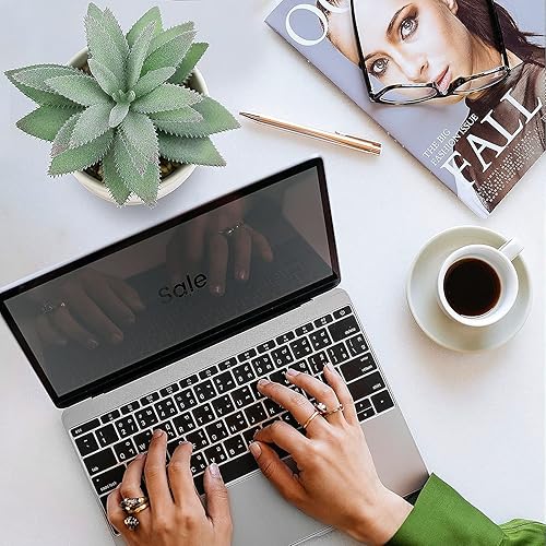 Miniatura 3 de Hopewood Plantas falsas de interior pequeñas plantas artificiales de eucalipto en macetas blancas, planta suculenta de agave sintética en macetas de