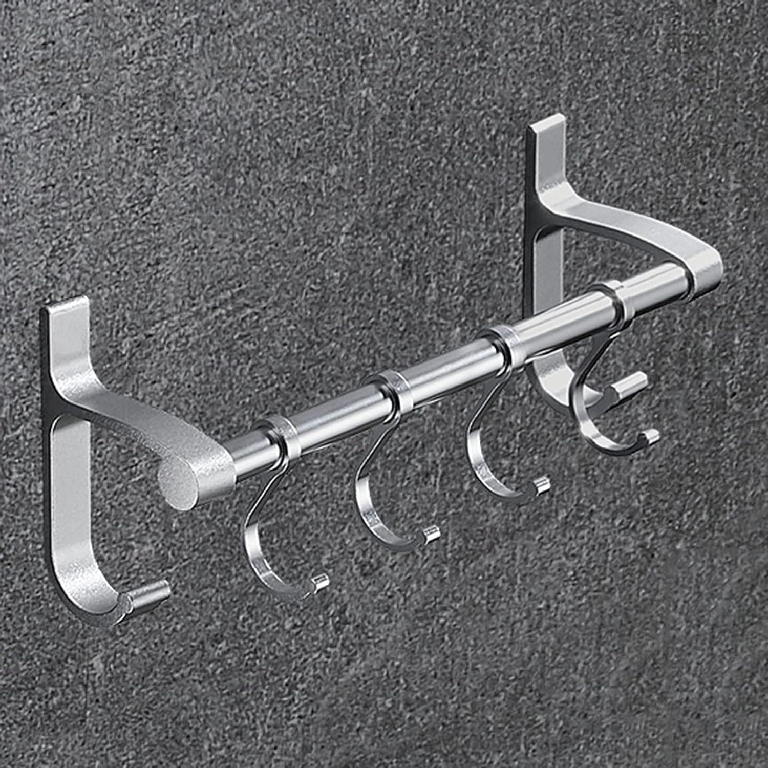 Estante para Utensilios, riel para Colgar en la Cocina, estantes de Pared, riel de Cocina, Soporte de Cocina, estantes, Estante de Pared para ollas y sartenes, para Juego de utensi