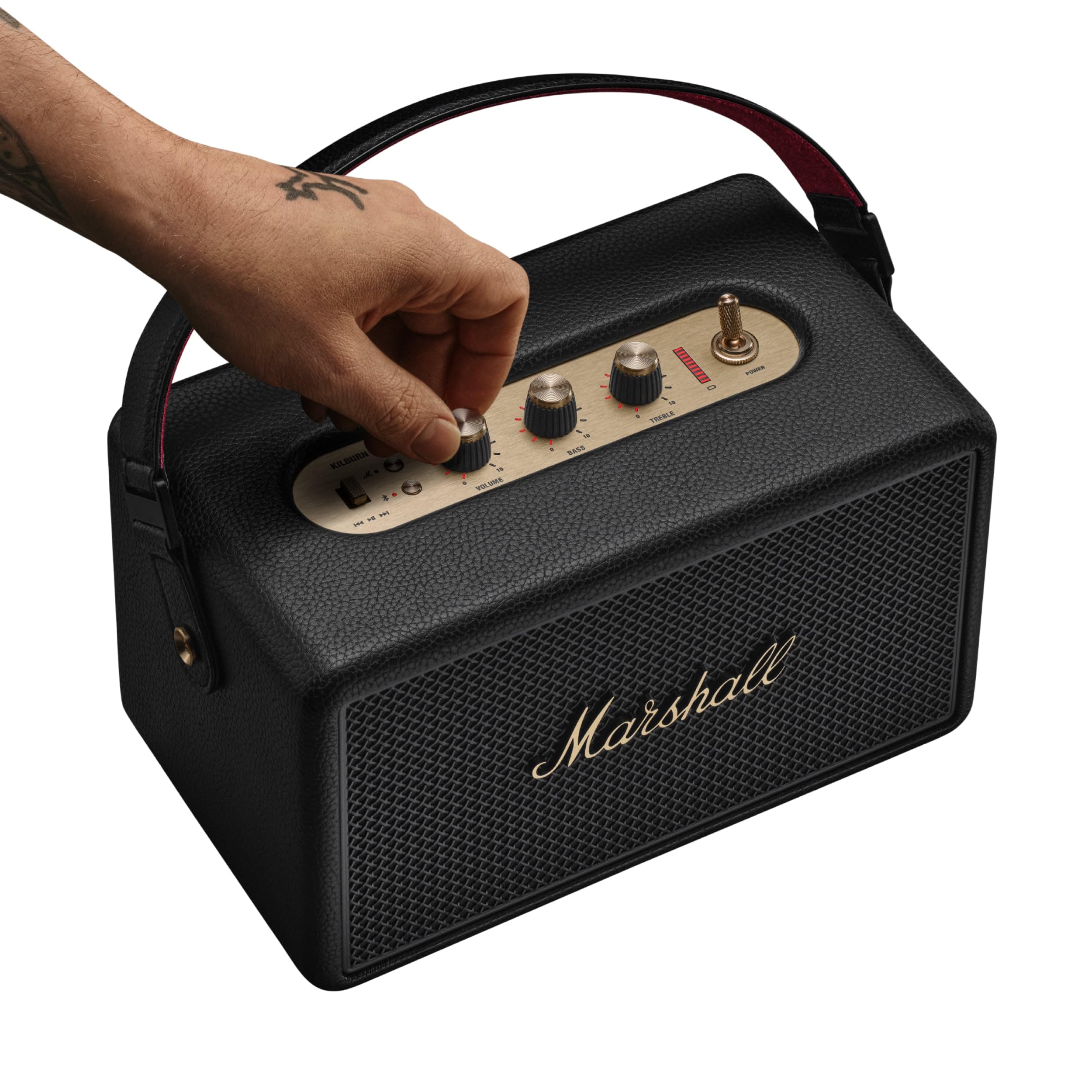 Marshall Kilburn III Diffusore Portatile con oltre 50 ore di riproduzione - nero e ottone