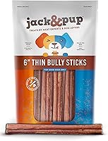 Vista 10 de Jack&Pup - Palitos masticables de 6 pulgadas para perros pequeños (paquete de 30) golosinas para perros de un solo ingrediente, palitos masticables