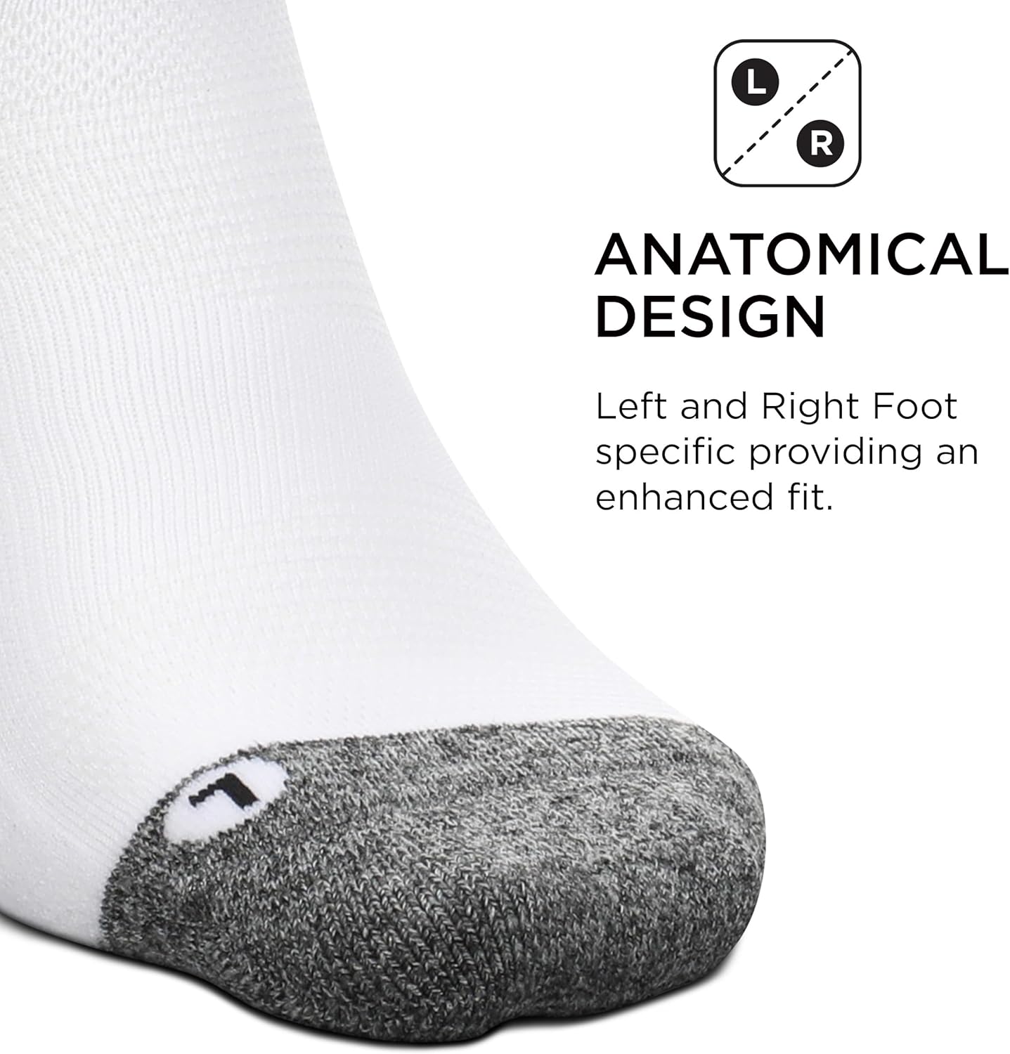 Feetures Elite Light Cushion Mini Crew Sock - Sport Sock with Targeted Compression