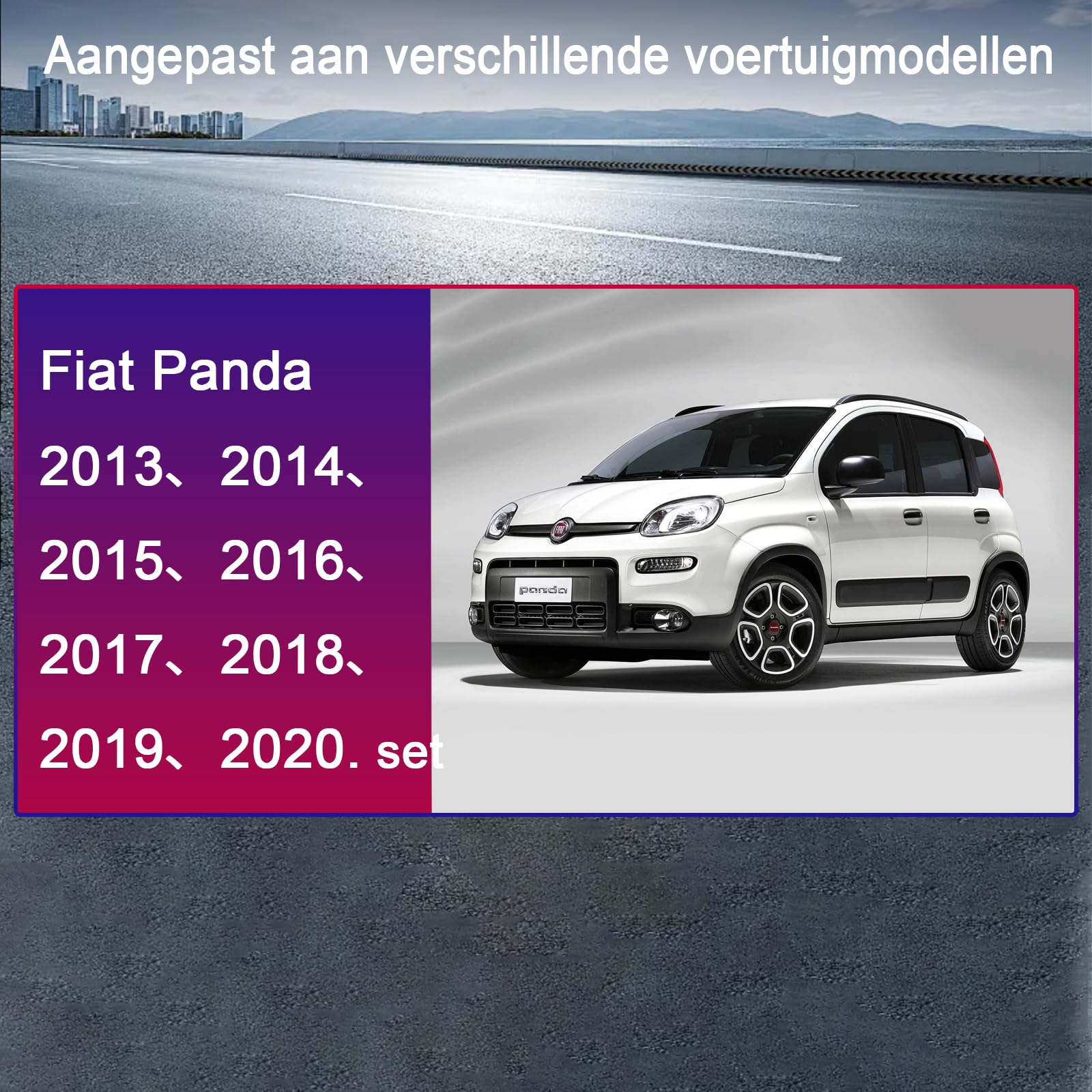 Autoradio per Fiat Panda 2013-2020 Compatibile Wireless Carplay/Android Auto, Fiat Panda Radio da 7 pollici con Touchscreen/Bluetooth/FM/AM/USB/DSP/RDS/Mirror Link