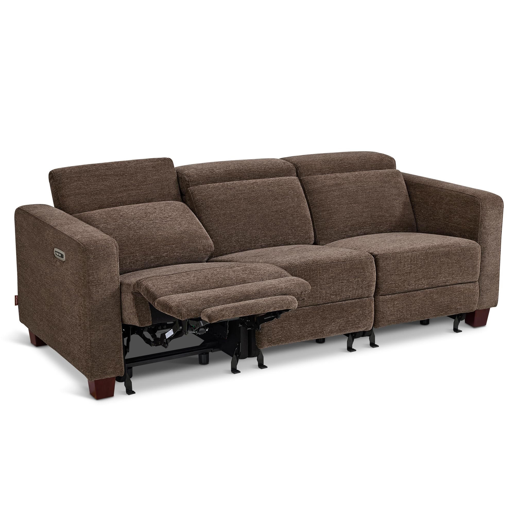 MCombo 88 6 Reclining Sofa Wall Hugger Power Recliner Sofa with Adjustable Headrest USB A C Charge Ports
