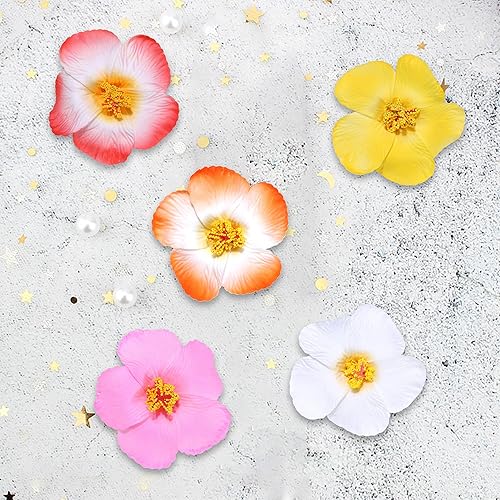 Miniatura 4 de 13 piezas de decoración de pastel de flamenco para tartas de verano con bonitas figuras de flamenco rosa y hojas de palmera de flores de hibisco