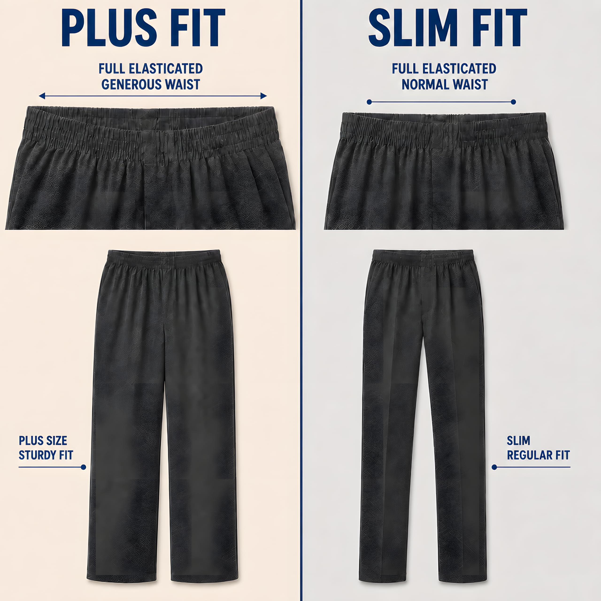 L S U Pantalones de ajuste resistente para niños, elástico completo, ajuste generoso, pantalones escolares de ajuste grande, pantalones elásticos completos, ver tabla de tallas
