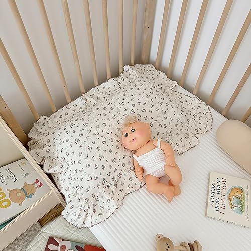 Vista 107 de BuLuTu Funda de almohada de muselina de algodón para niños pequeños, tamaño estándar, estampado de flores de Galsang, suave funda de almohada