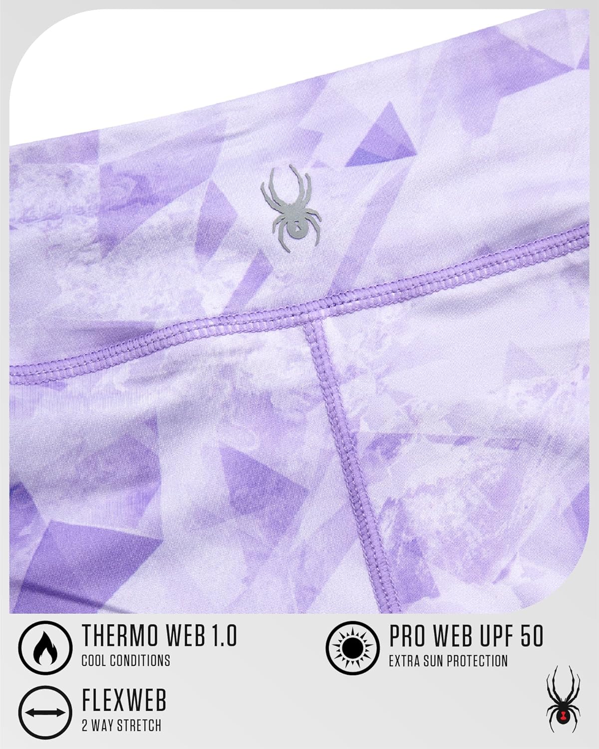 Spyder Womens Leggings - Poly Span Knit UPF 50 Yoga Pants High Waisted Leggings for Women Tummy Control Activewear - Image 6