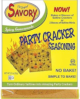 Savory Saltine Seasoning, 1.4 Ounce, Spicy Guacamole, 1 Pack