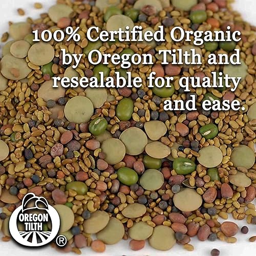 Miniatura 7 de 1 Lb - Handy Pantry - Mezcla de brotes de ensalada de 5 partes - Semillas mixtas orgánicas sin OMG - Semillas de brotes de brócoli orgánicas