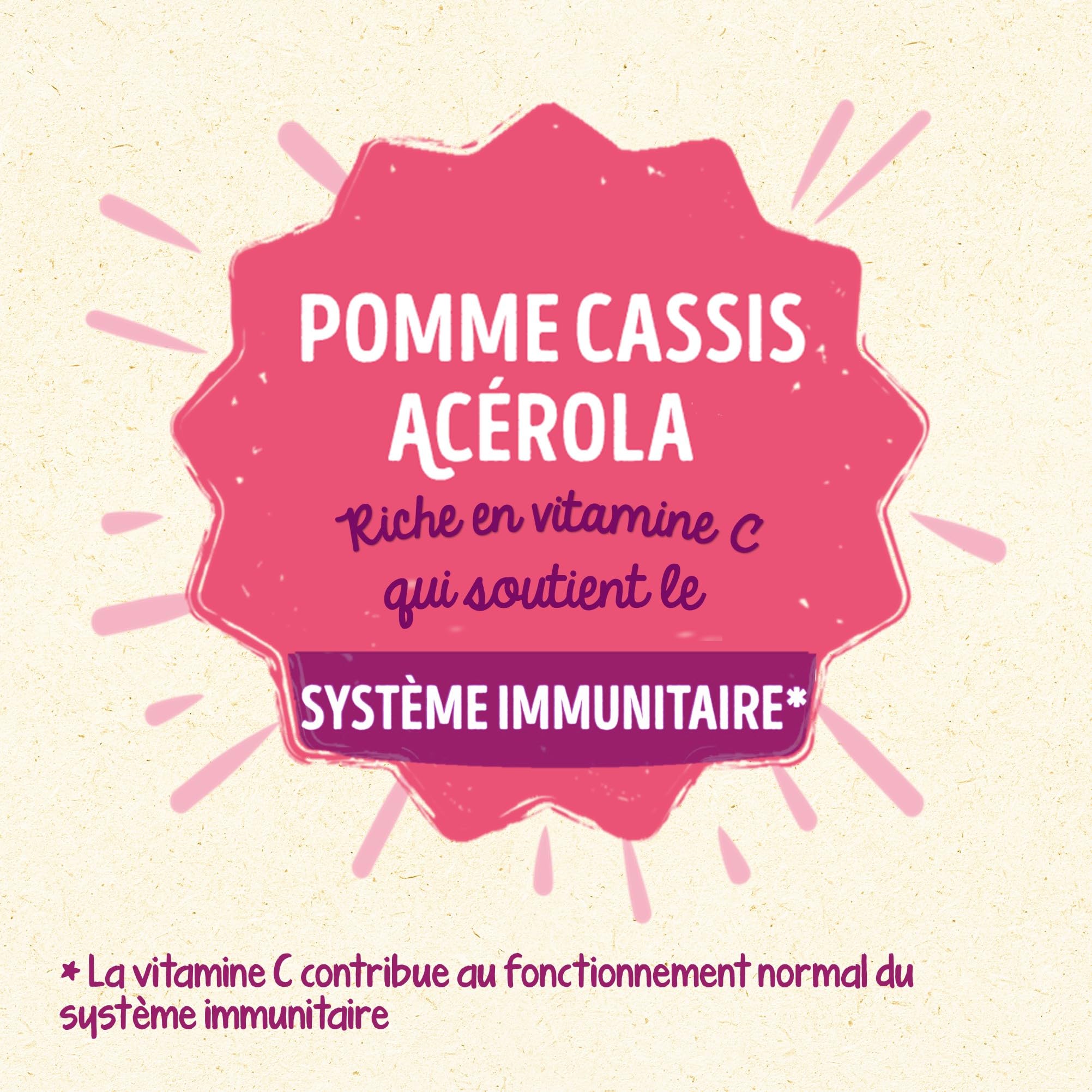 BLEDINA - Coupelles de fruits bébé - Pommes, Cassis, Acerola - Riche en Vitamine C - Dès 6 mois - 48 coupelles de 100g