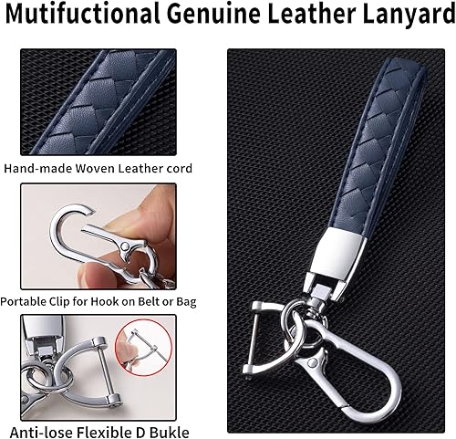 Miniatura 5 de CHEZENHUI Funda para llavero Honda, Negro -