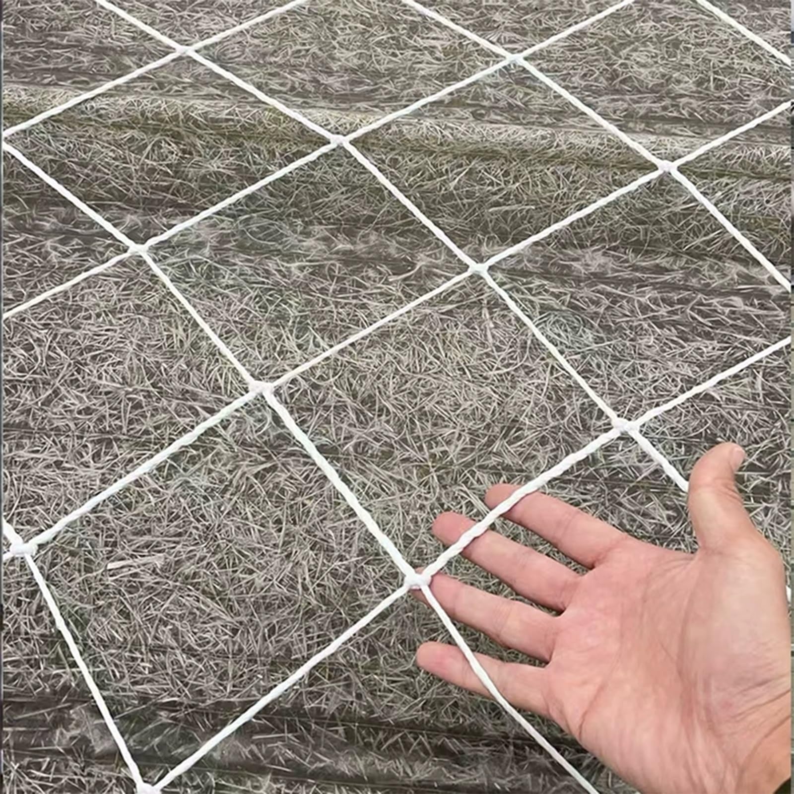 SHAARI Red De Cuerda para Obras De ConstruccióN Gran Capacidad De Carga, Resistente Al Desgaste Adecuada para Andamios, ProteccióN De Estanques PiscíColas(5cm Mesh,3x4m)