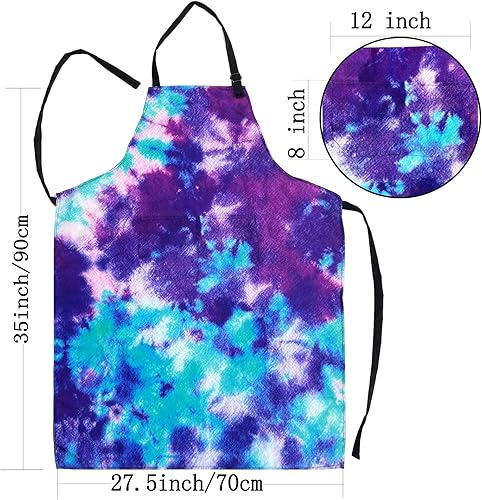 Miniatura 25 de Sosolong Delantal ajustable impermeable con 2 bolsillos, delantales de cocina para mujeres, hombres, chef Delantal de cocina,Delantal Daisy,Delantal