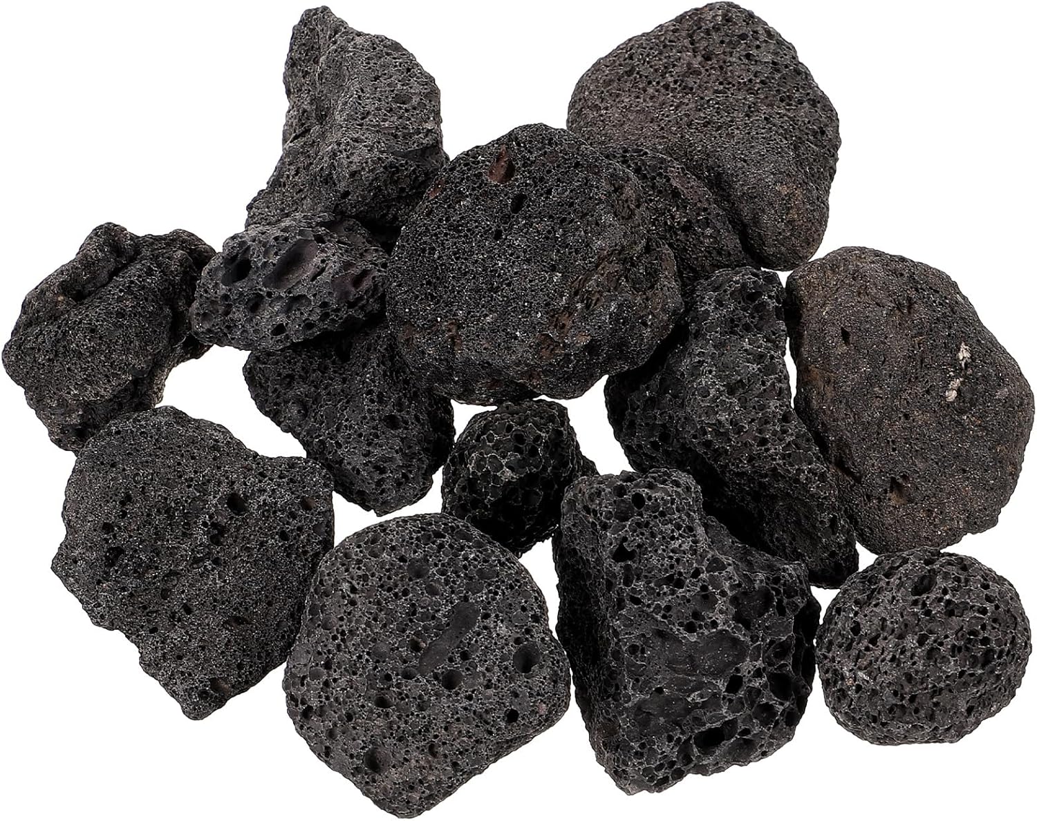 NOLITOY 1 Pack Natural Volcanic Rocks for Potted Plants Fish Tanks Porous and Breathable Decorative Stones for Aquarium Landscaping Pack Enhance Ornamental Value, 200g