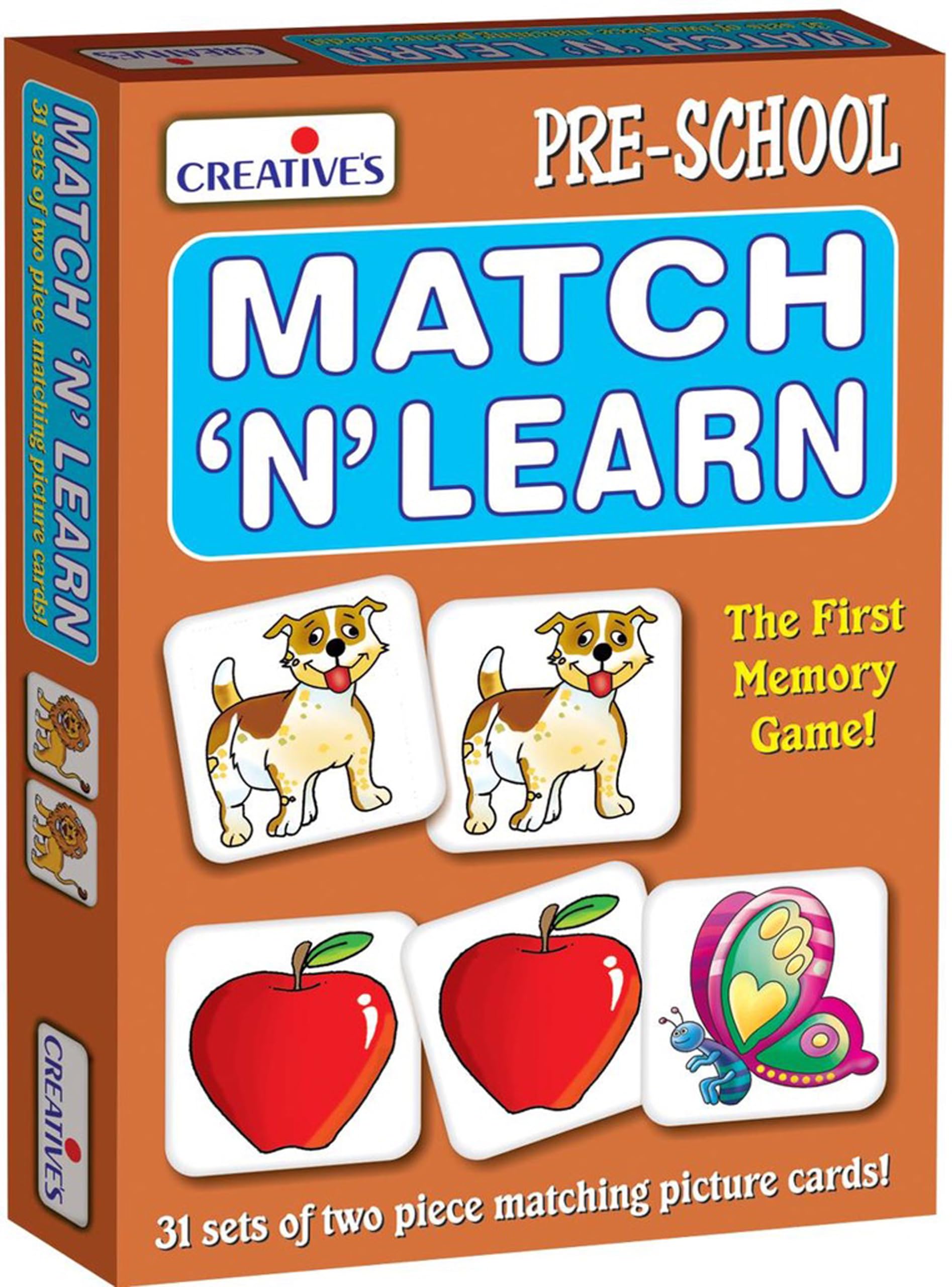Creatives Match N Learn | The First Memory Game | Pre-School Picture Cards Matching Game | for Ages 3 & up (B009310CL4) Amazon Price History, Amazon Price Tracker