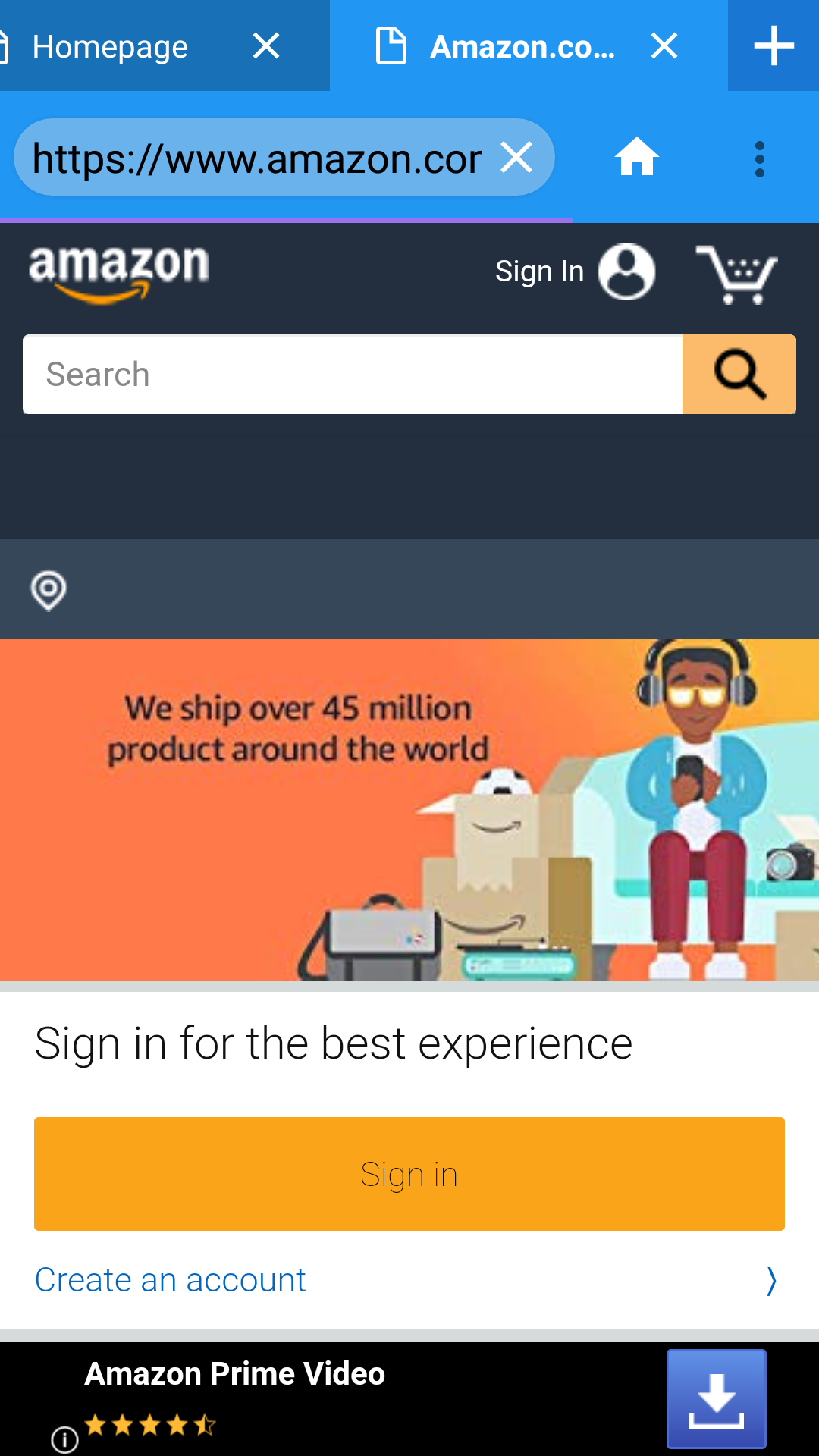 5G Browser - App on Amazon Appstore
