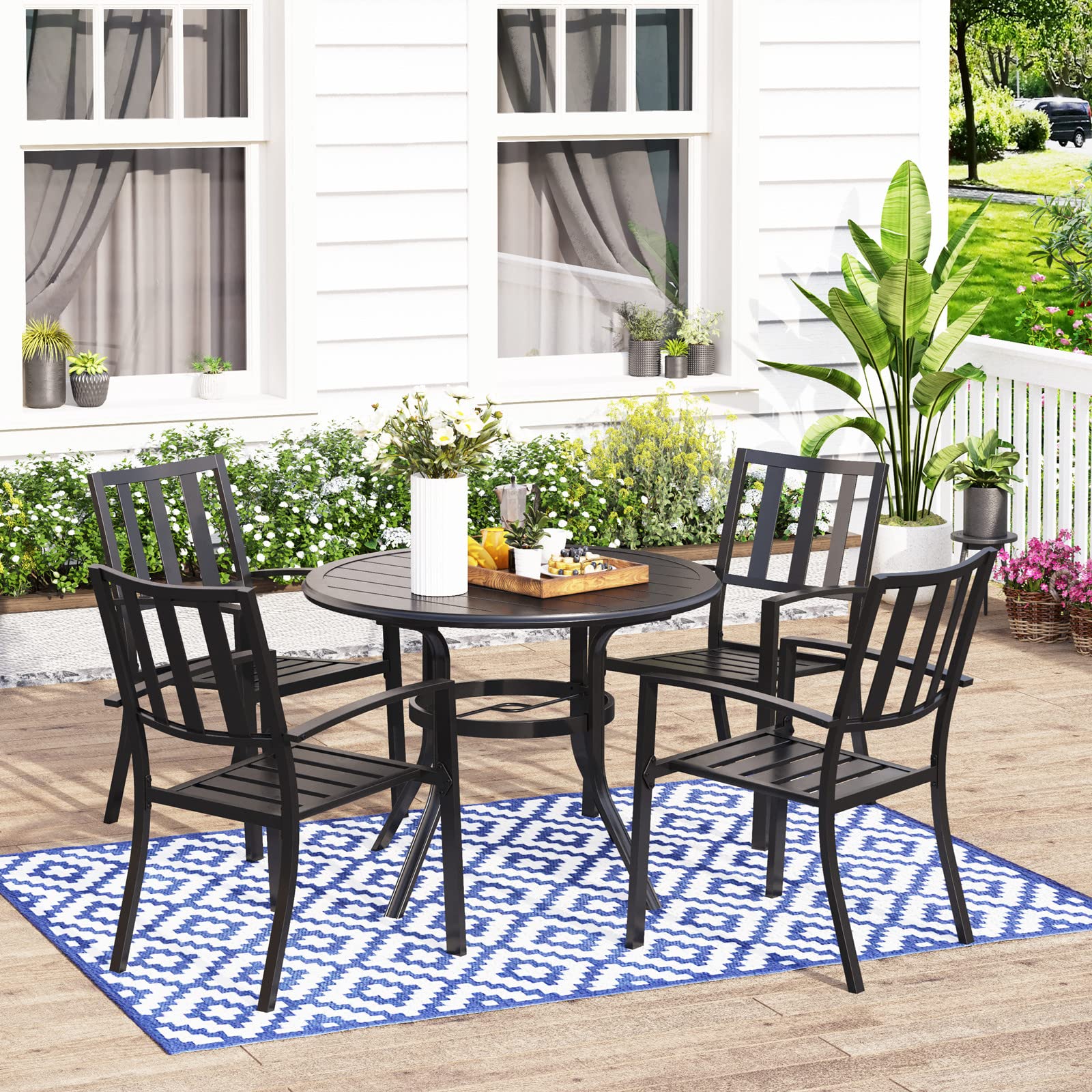 MFSTUDIO Outdoor Dining Set for 4